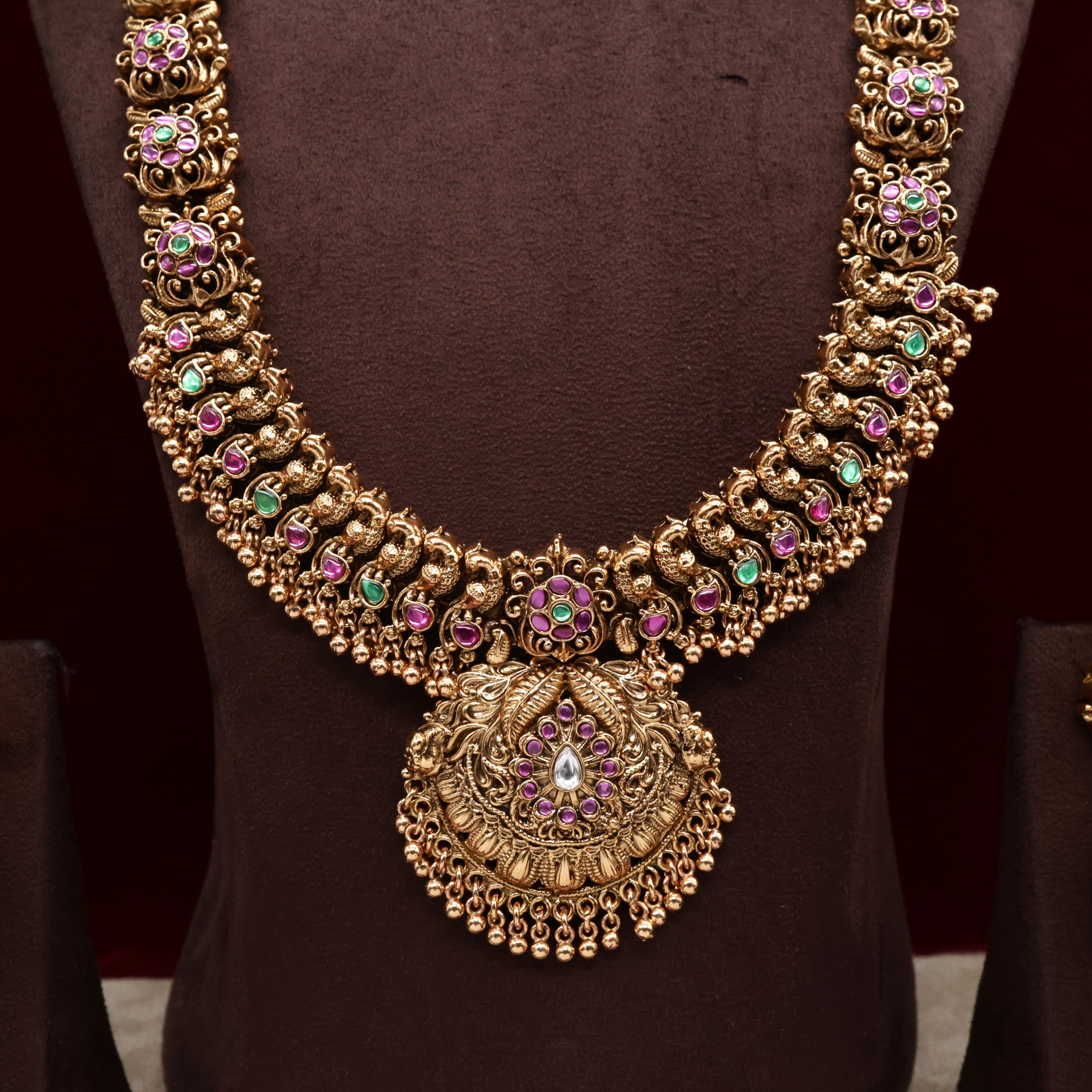 Premium Real Gold Inspired Kemp Semi Bridal Combo Set