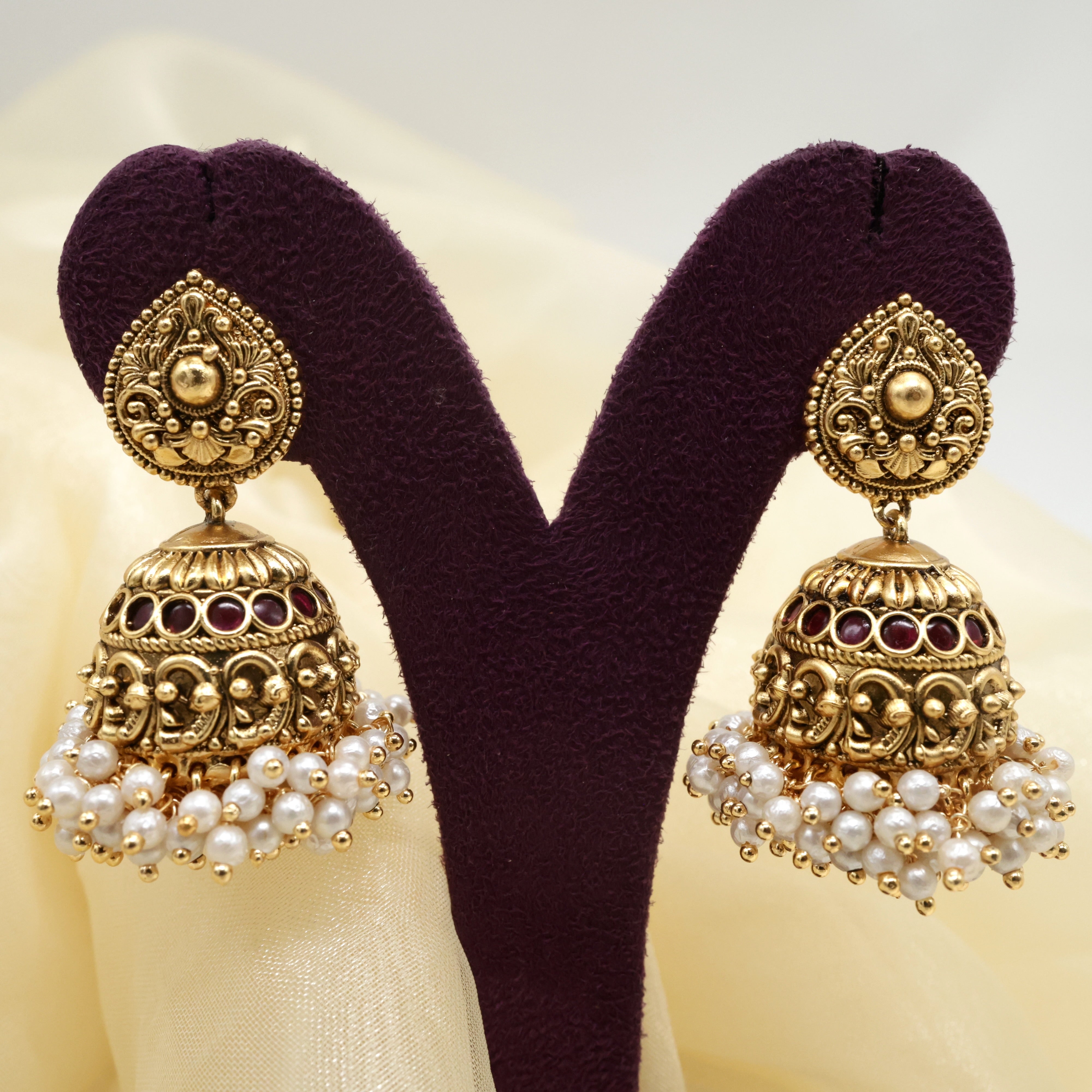 Antique Nagas Ram Sita Kundan Kemp Divine Multi Style Pendant Set