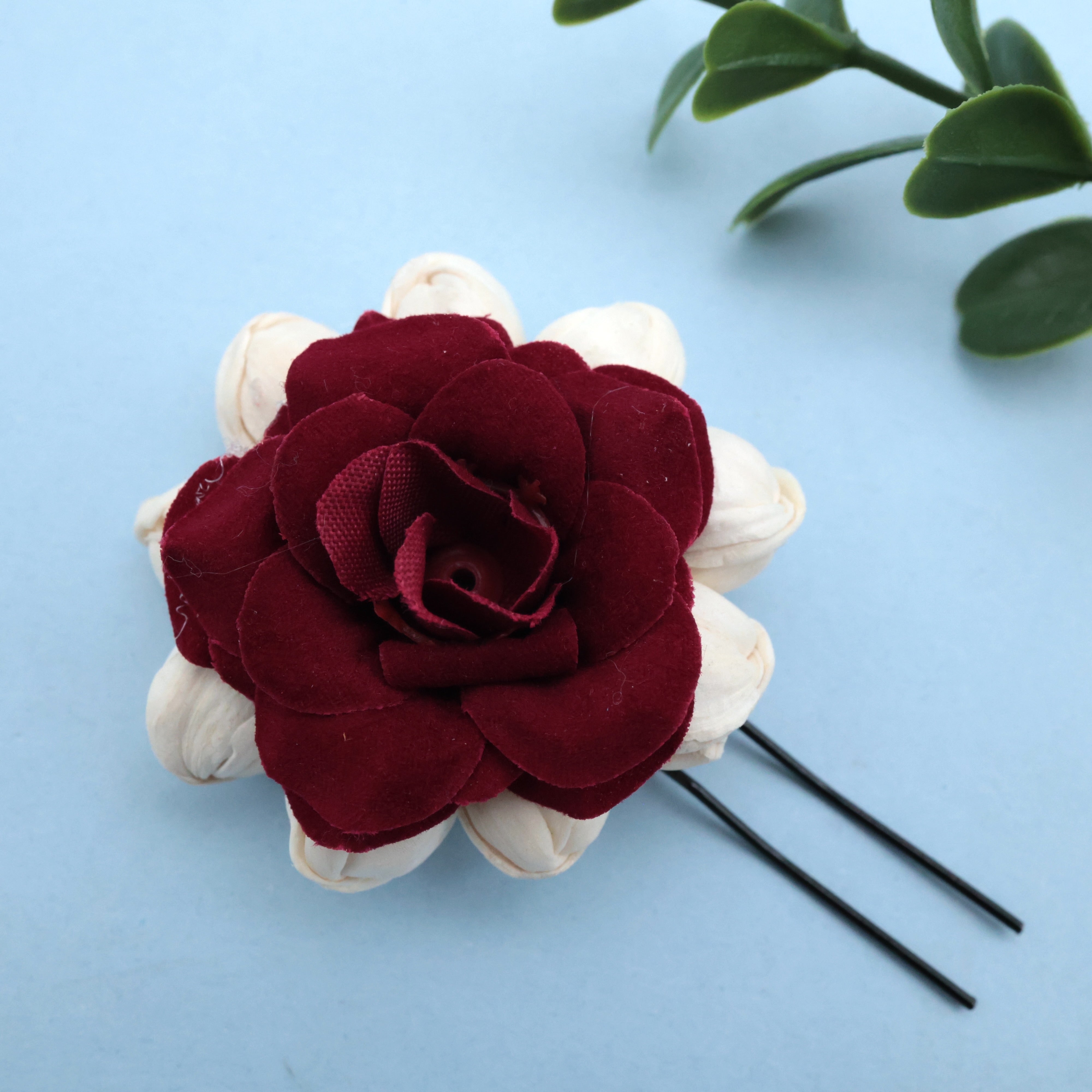 Pack of 9 Handmade Jasmine Rose U Pins