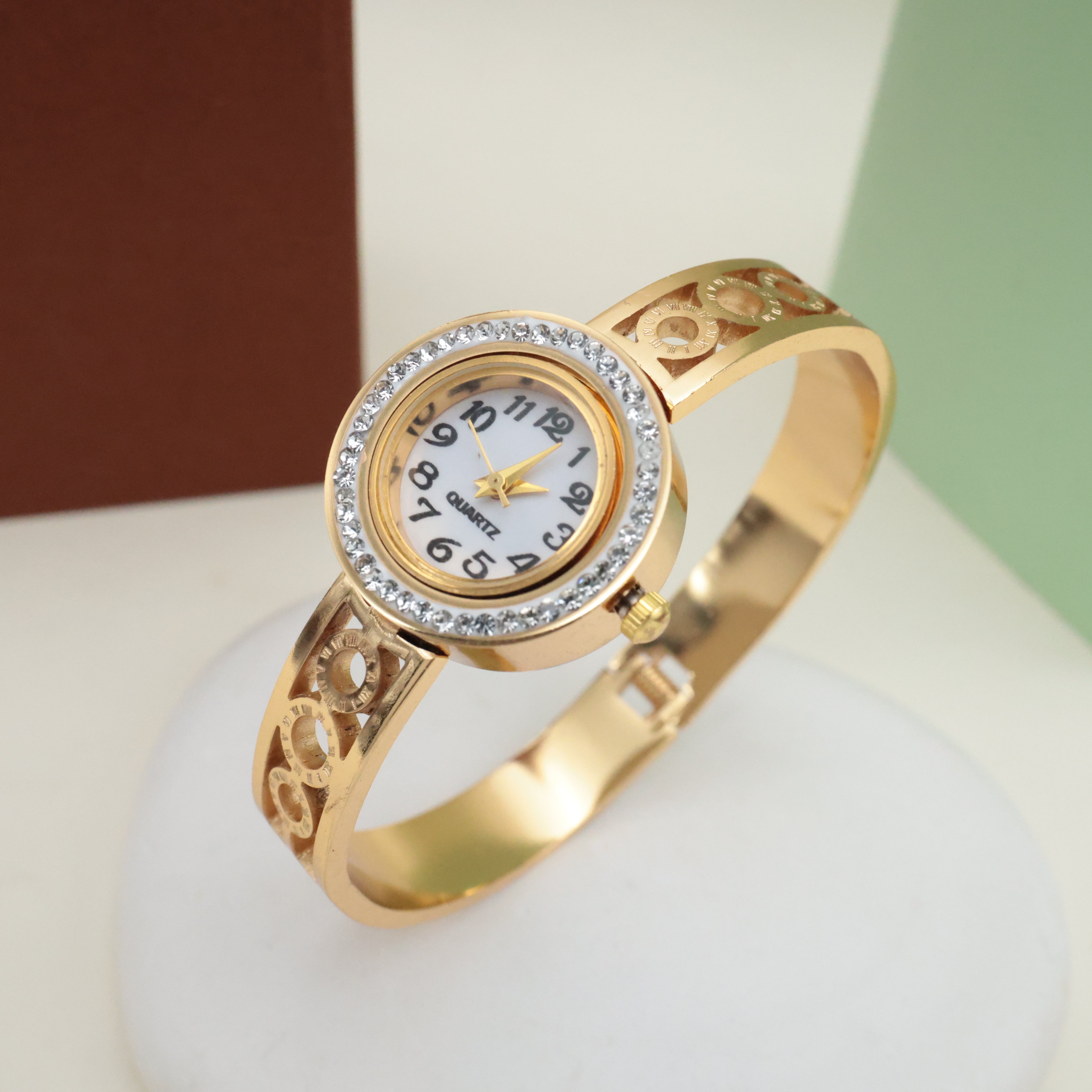 Premium Anti-Tarnish Openable Kada Bracelet Watch - BW003