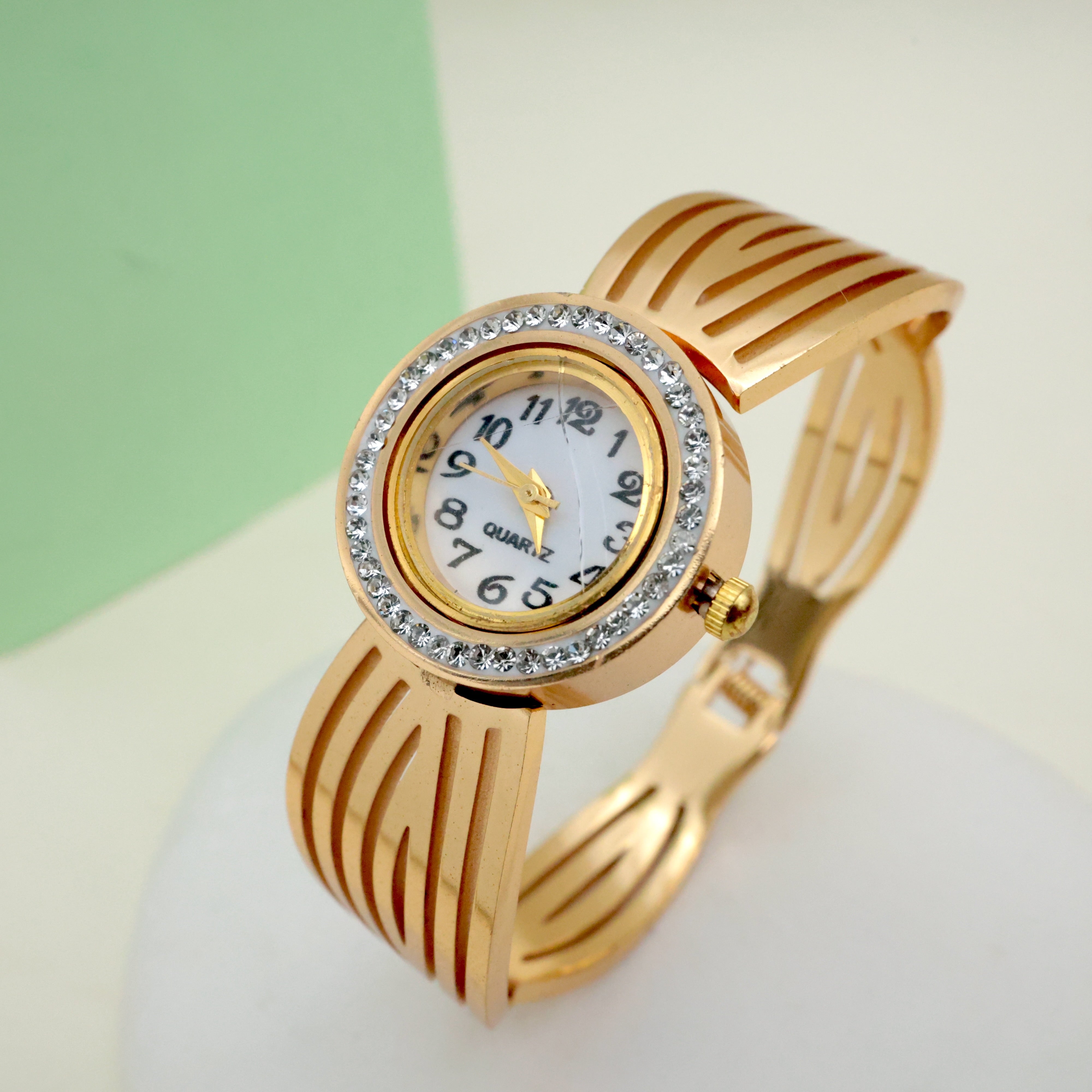 Premium Anti-Tarnish Openable Kada Bracelet Watch - BW0010