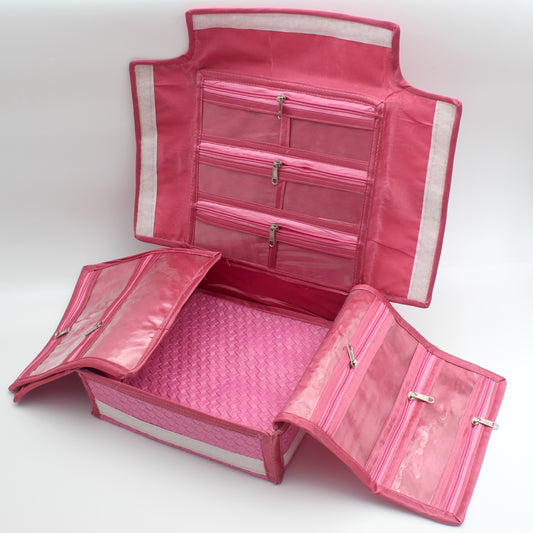 Foldable Multi Jewellery Organiser Suitcase Super Kit