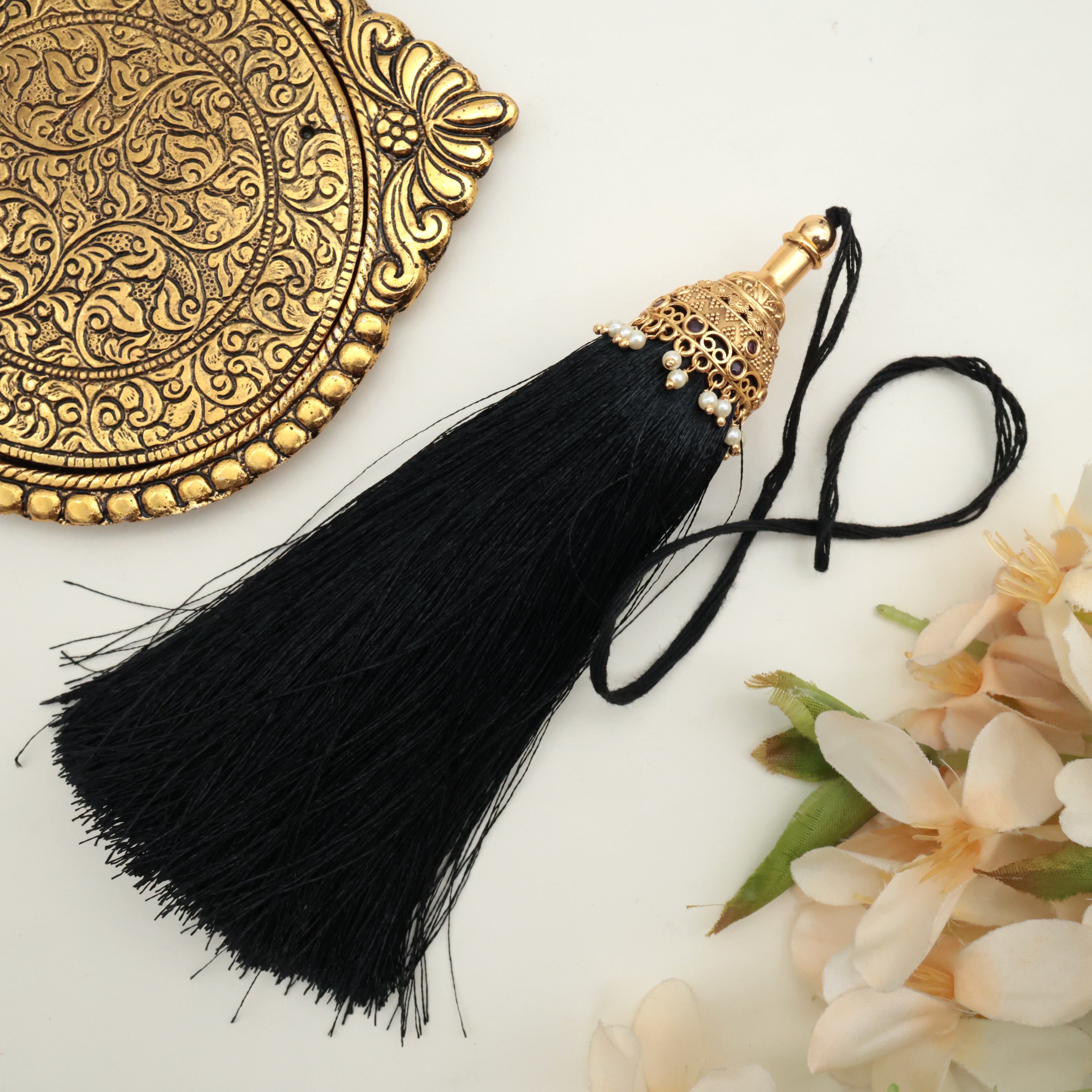 Premium South Indian No Figure No Idol Cone Bridal Jada Kunjalam / Jada Koppulu Hair Accessory