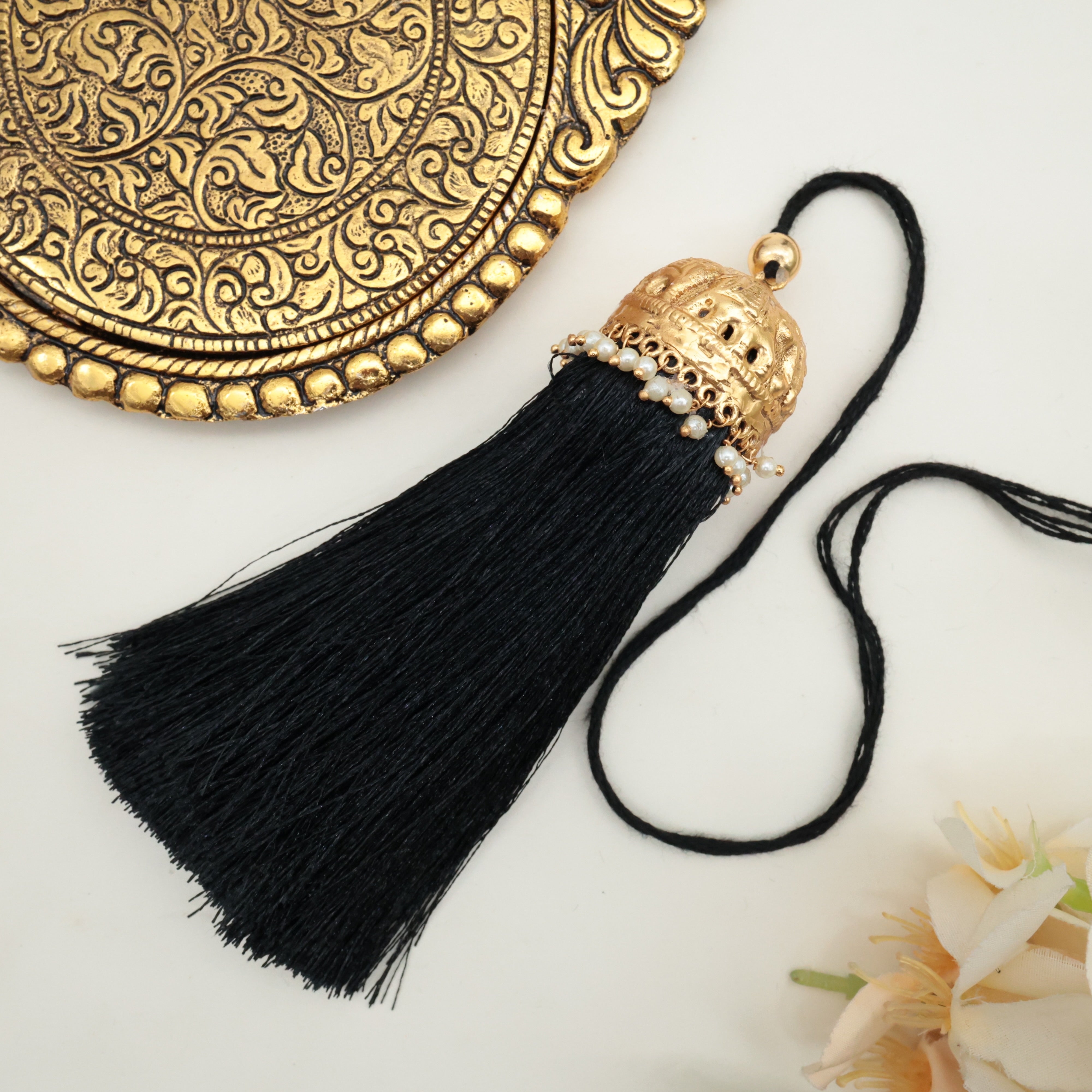 Premium South Indian Antique Bridal Jada Kunjalam / Jada Koppulu Hair Accessory