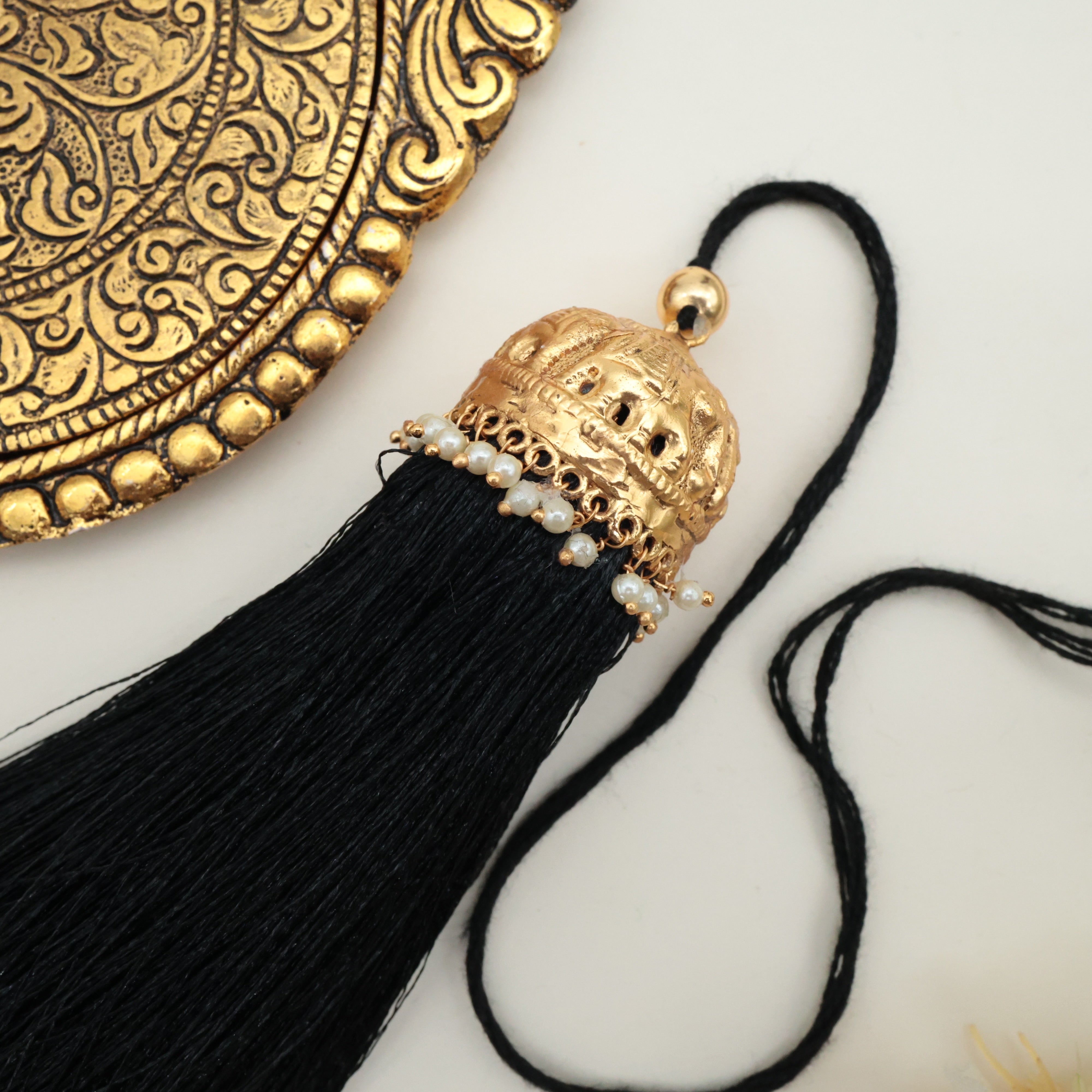 Premium South Indian Antique Bridal Jada Kunjalam / Jada Koppulu Hair Accessory