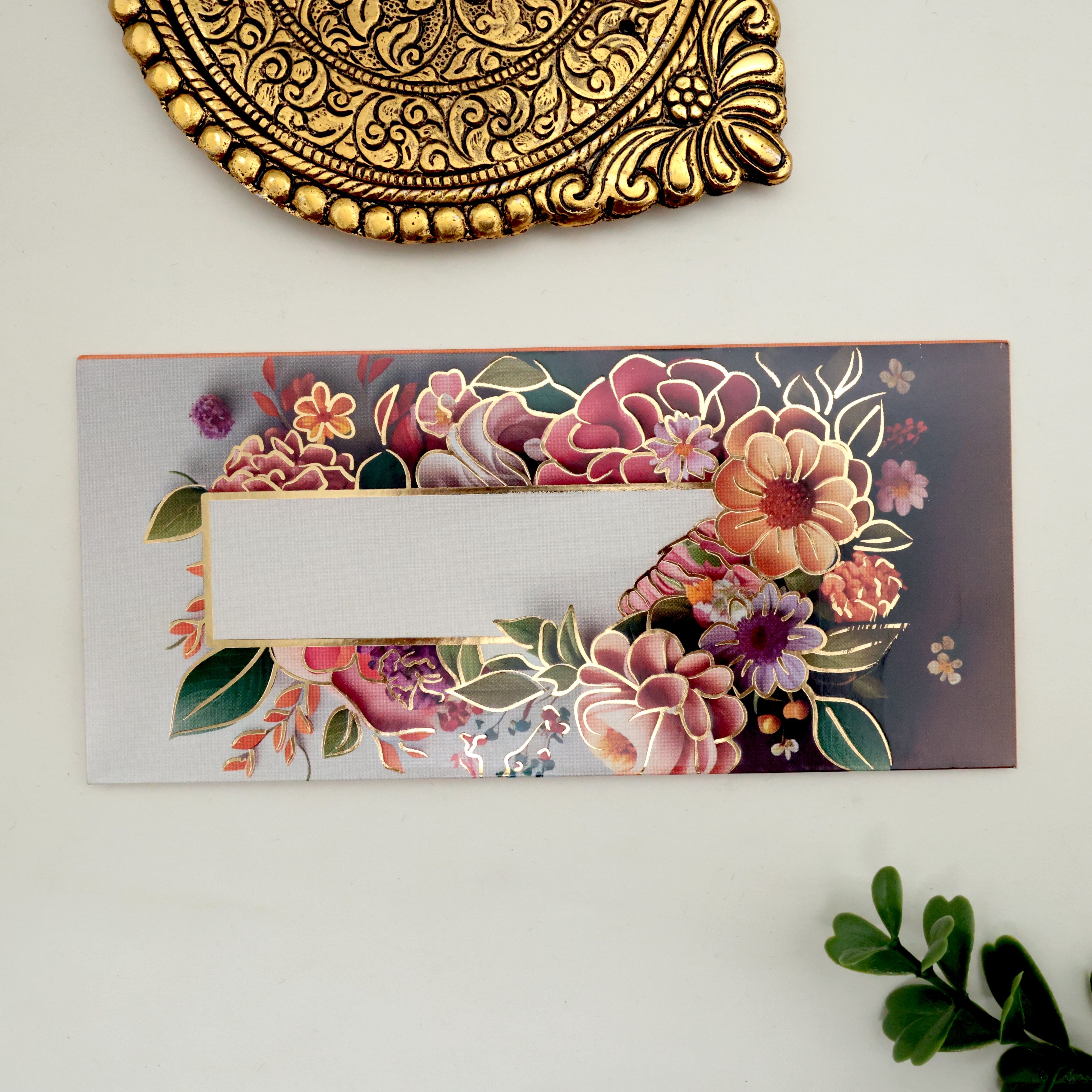 Royal Shagun Premium Envelope - Pack of 5 - Flowers