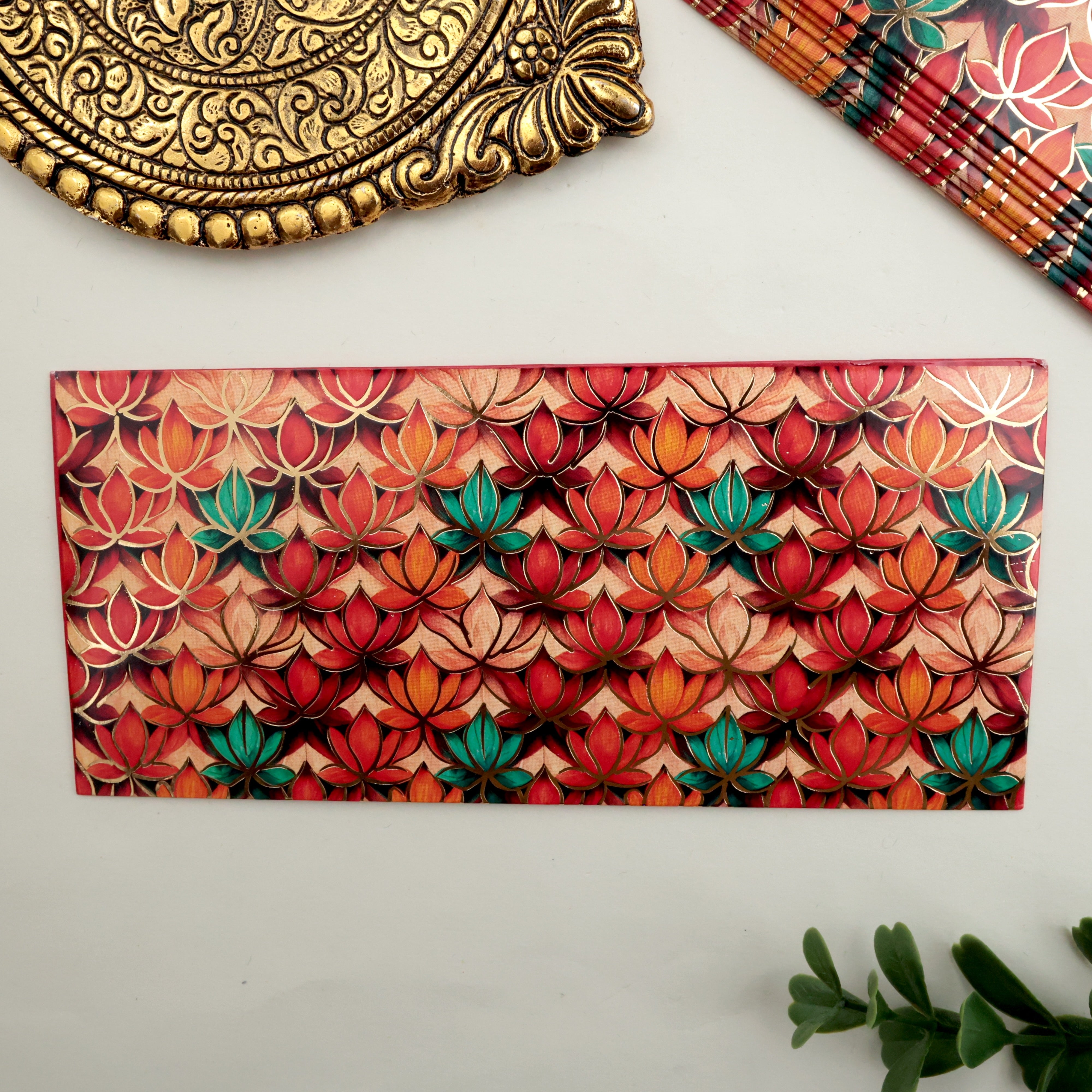 Royal Shagun Premium Envelope - Pack of 5 - Lotus
