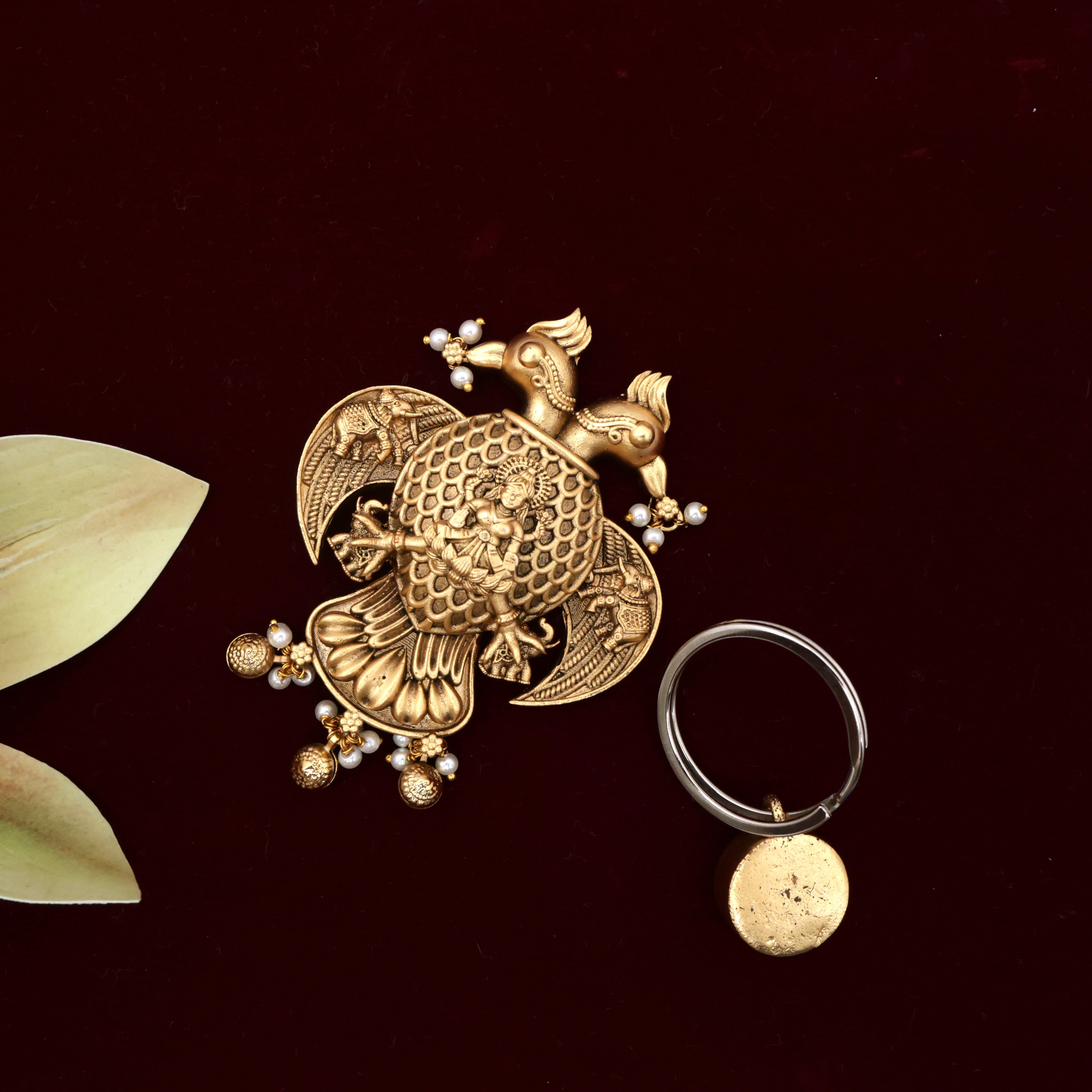 Antique Nagas Lakshmi Gandaberunda Magnetic Brooch