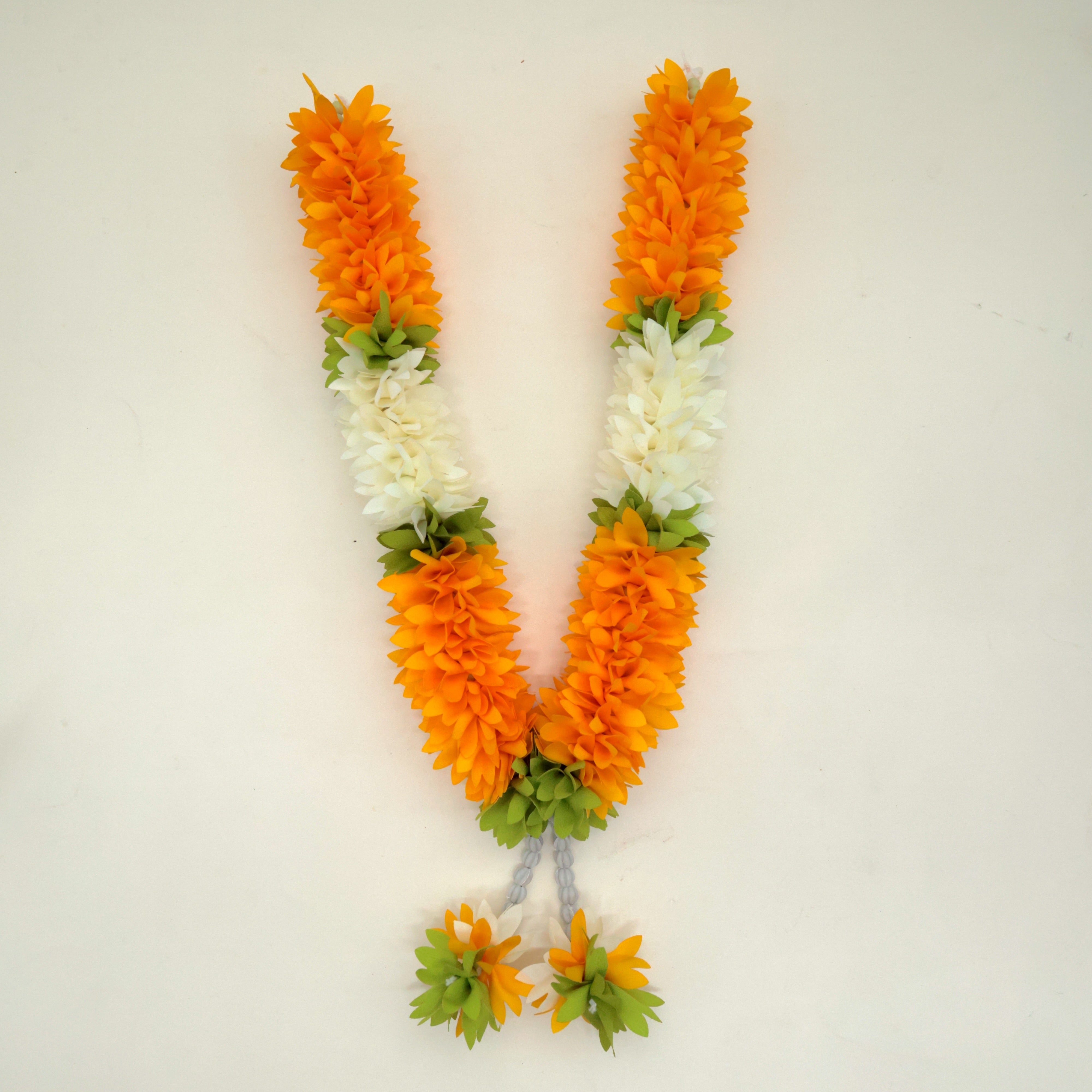 Reusable Fabric Pichi Poo 1 Feet Garland - Mango Yellow