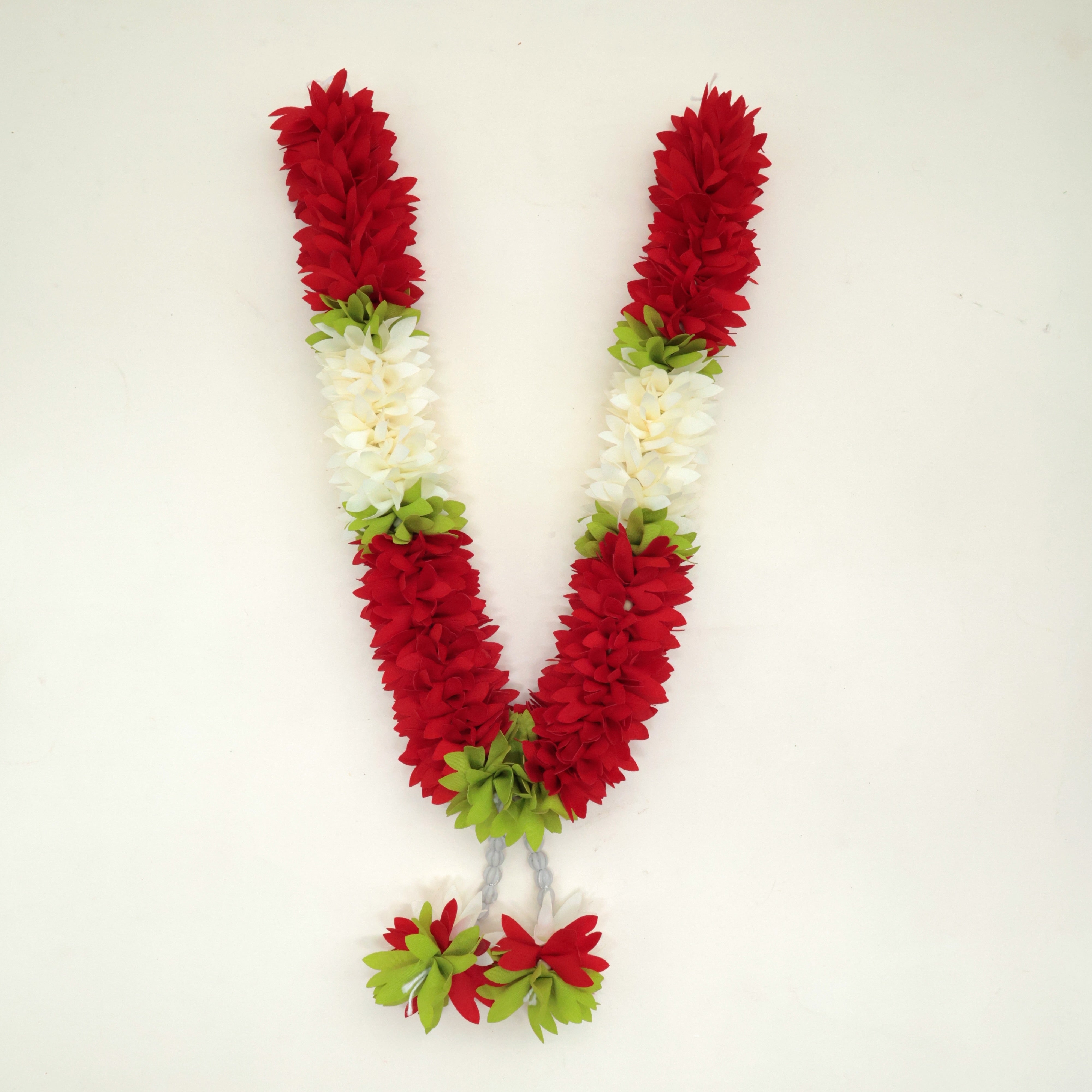 Reusable Fabric Pichi Poo 1 Feet Garland - Deep Red