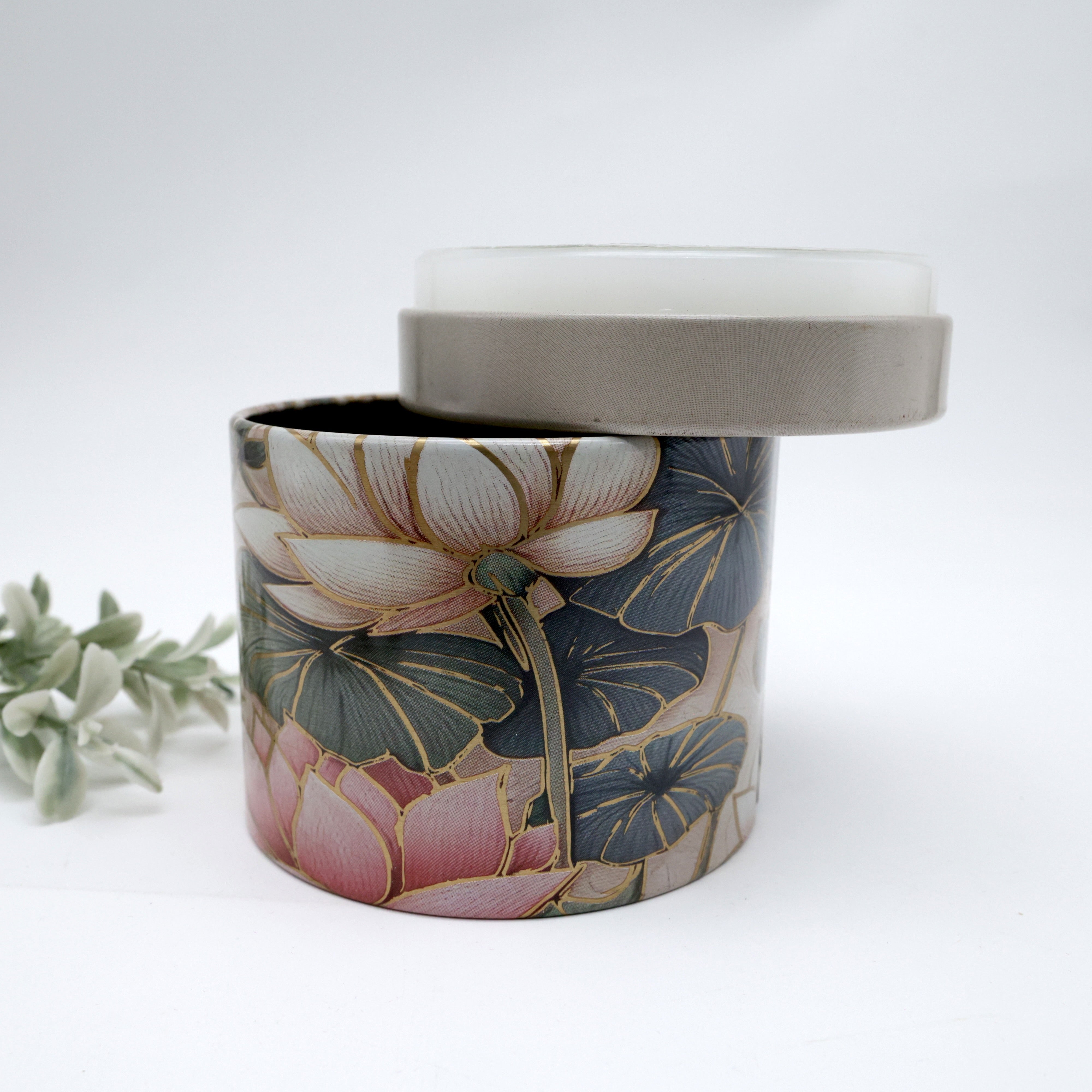 Air Tight Lotus Printed Multi Purpose Container - 3 Inch