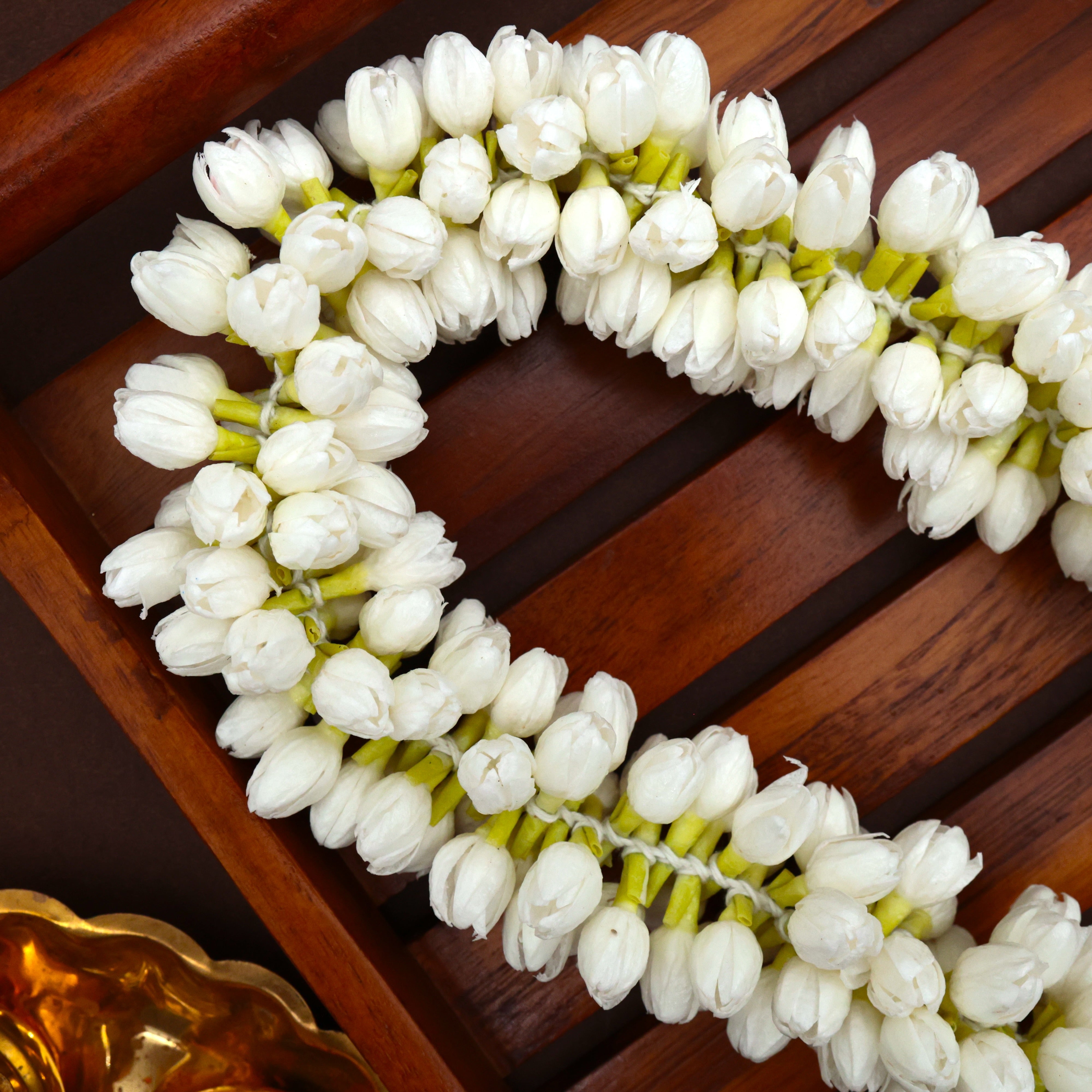 Very Real Look Handmade Bloomed Buds Jasmine String - 24 Inches