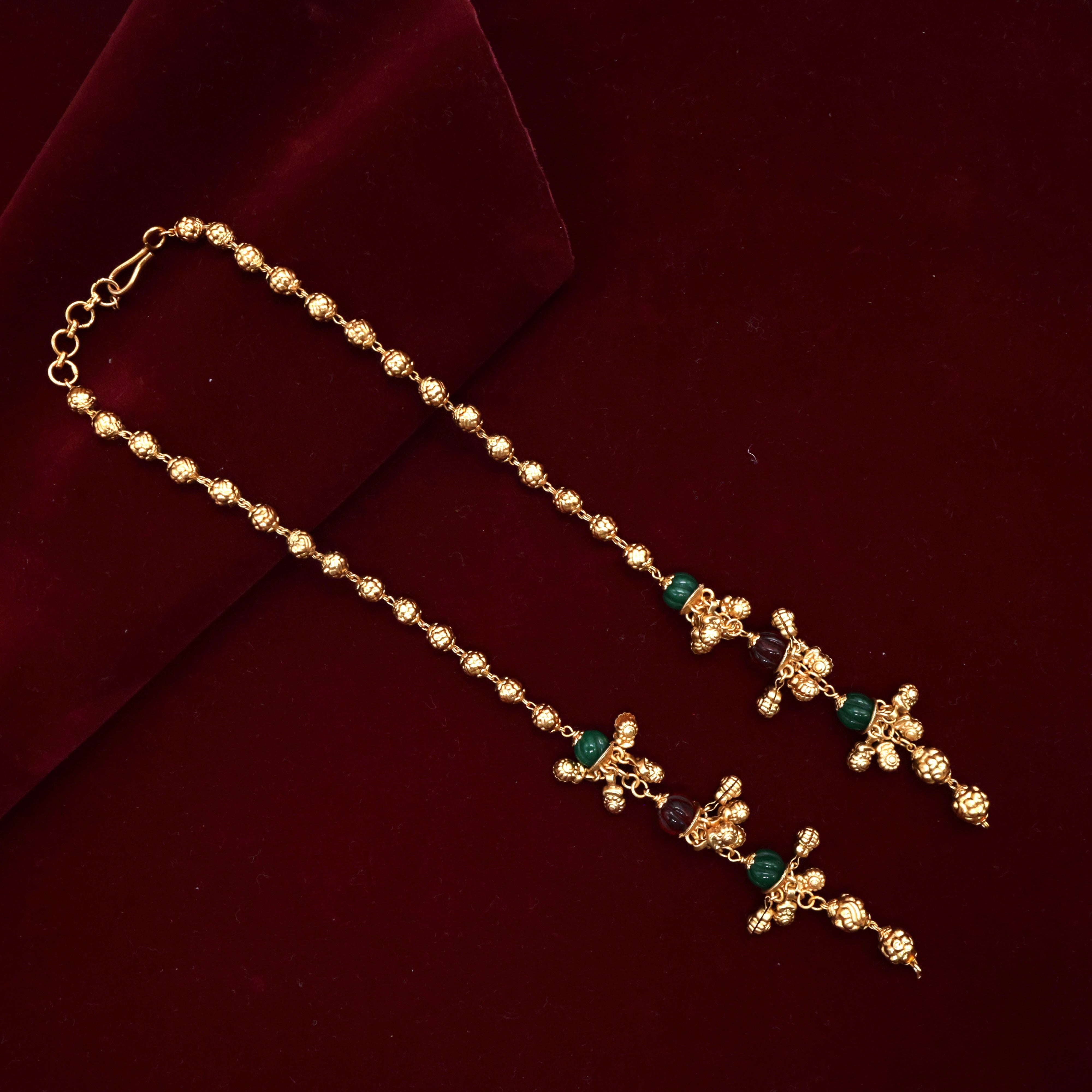 Premium Antique Gate Ghungroo Mani Mala - Attachable Chain Only