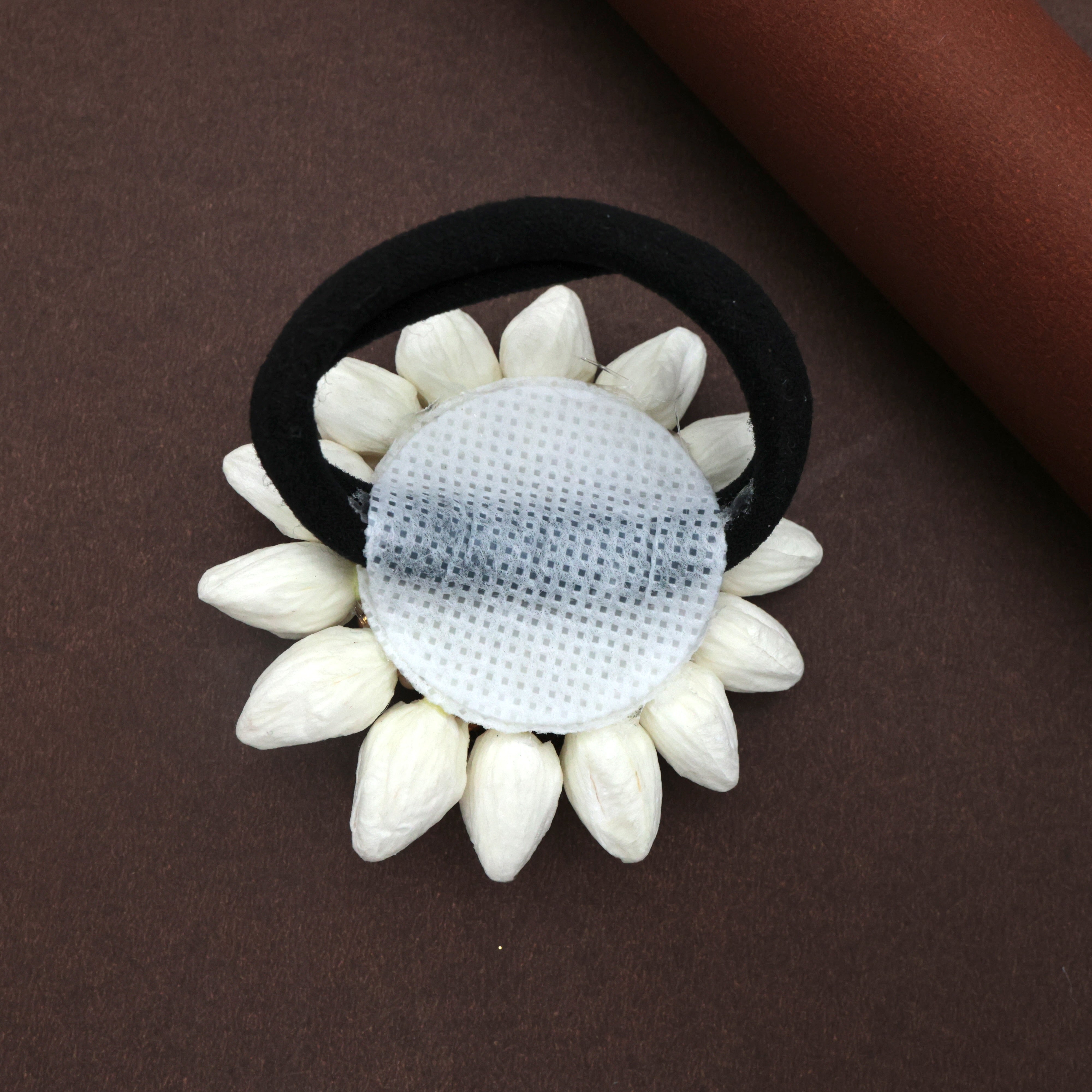 Real Look Jasmine Kemp Flower Elastic Hair Band For Women & Kids (One Pair)