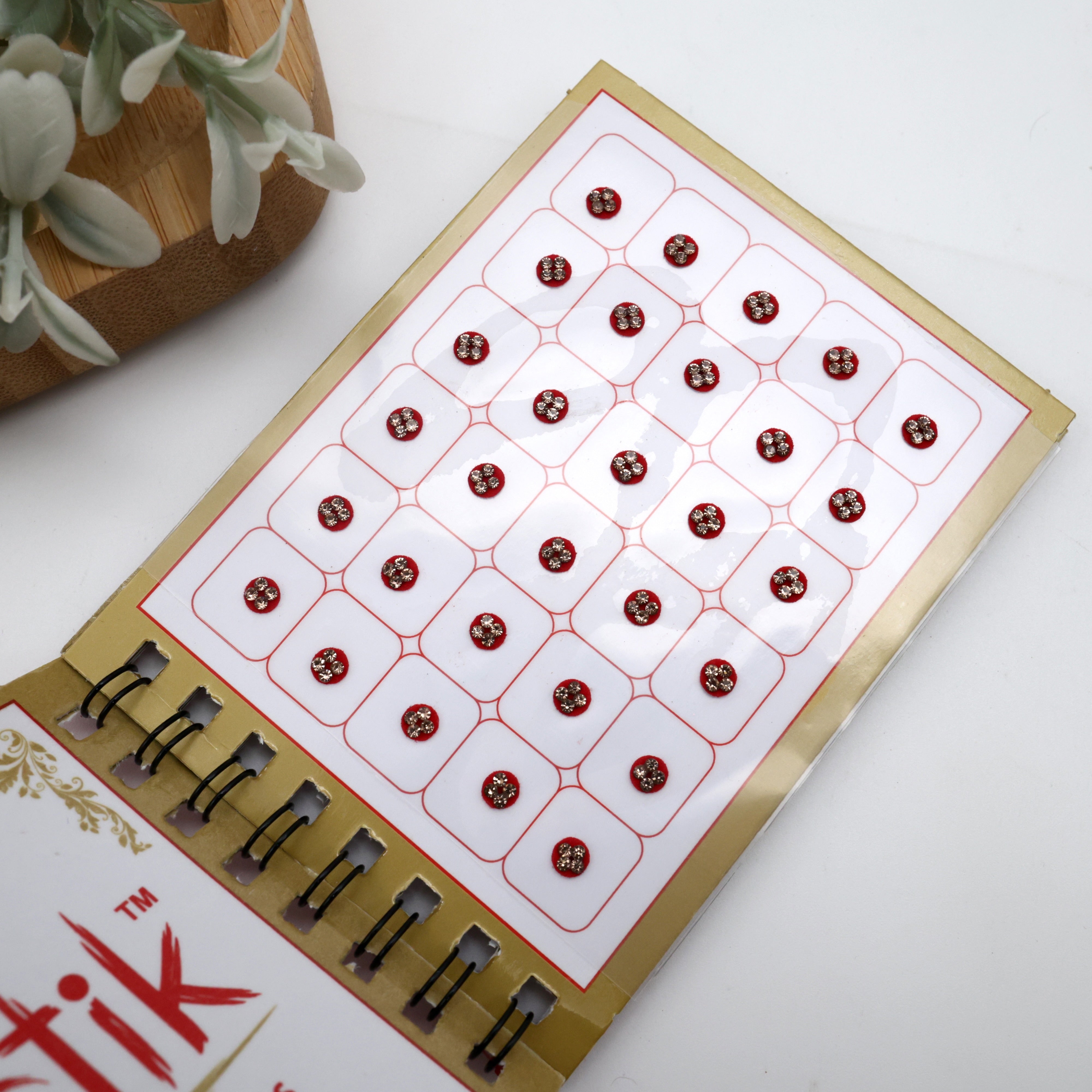 Full Stone Border Multicolour Fancy Round Sticker Bindis - Size 4