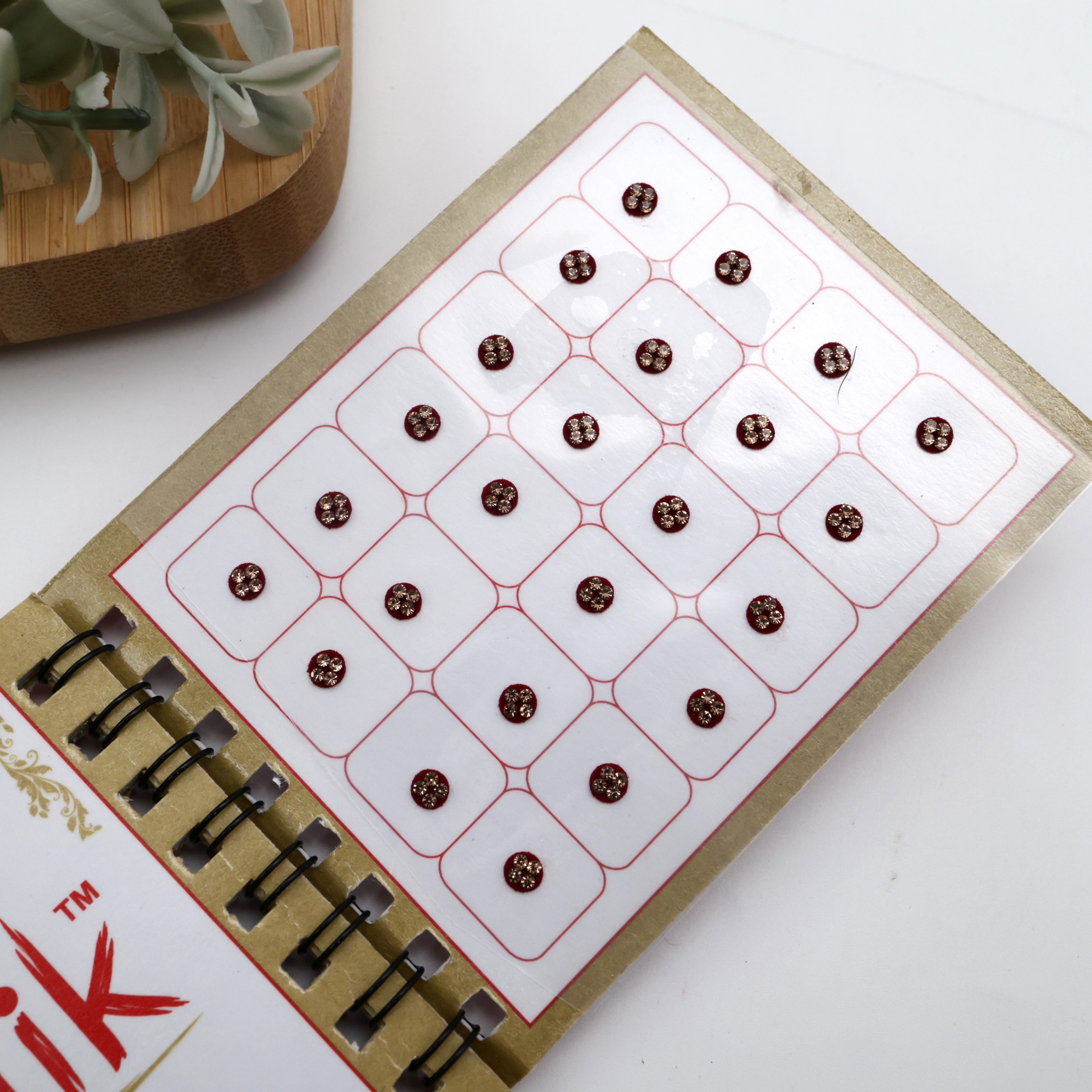 Full Stone Border Multicolour Fancy Round Sticker Bindis - Size 4