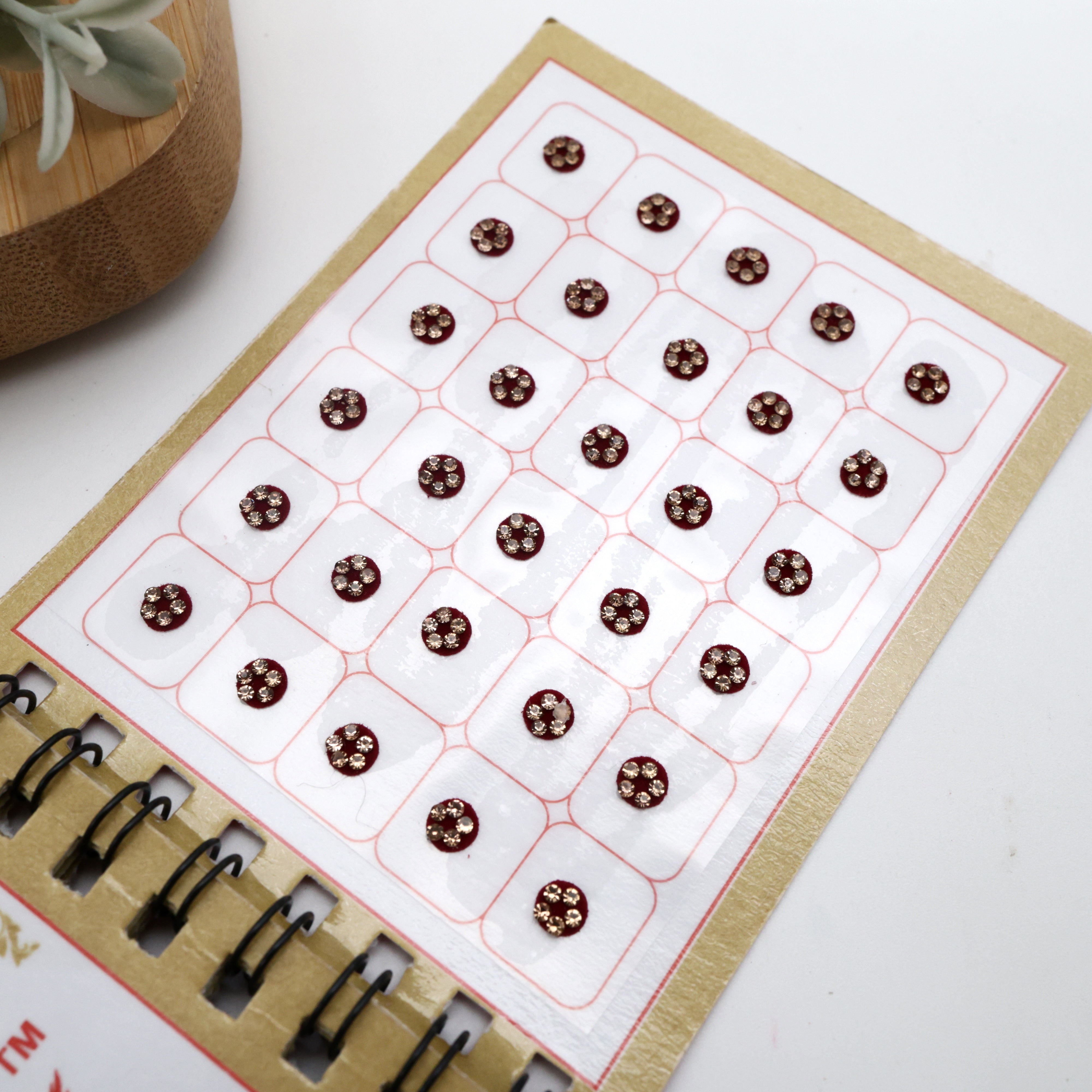 Full Stone Border Multicolour Fancy Round Sticker Bindis - Size 5
