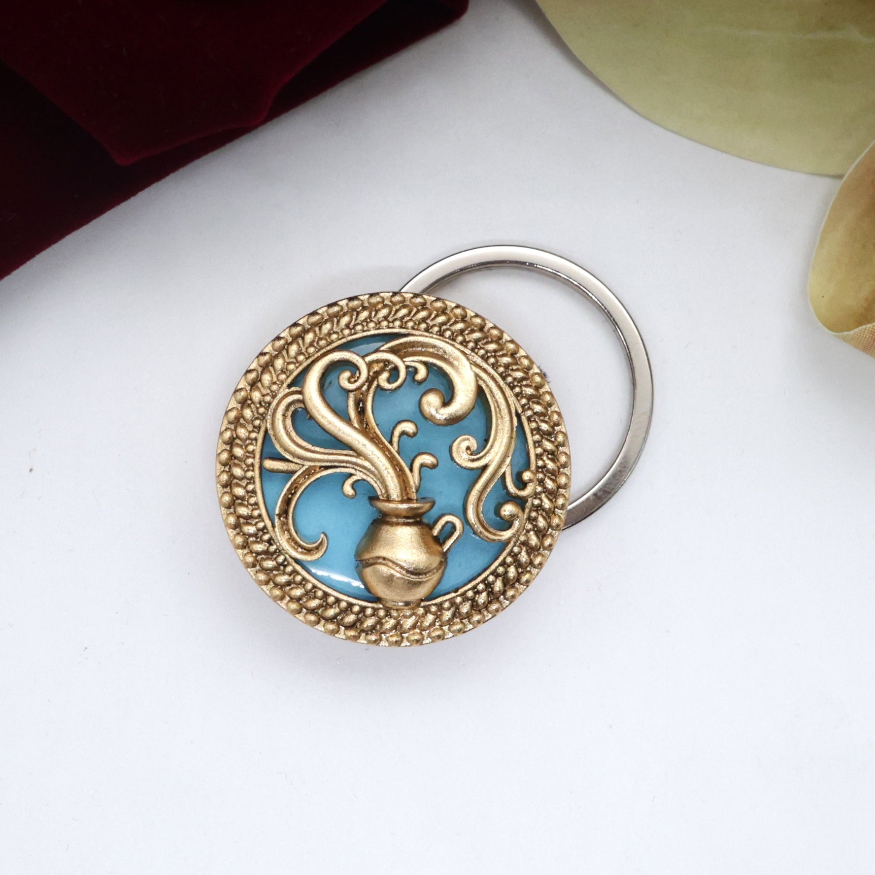 Gold Look Zodiac Signs Magnetic Brooch