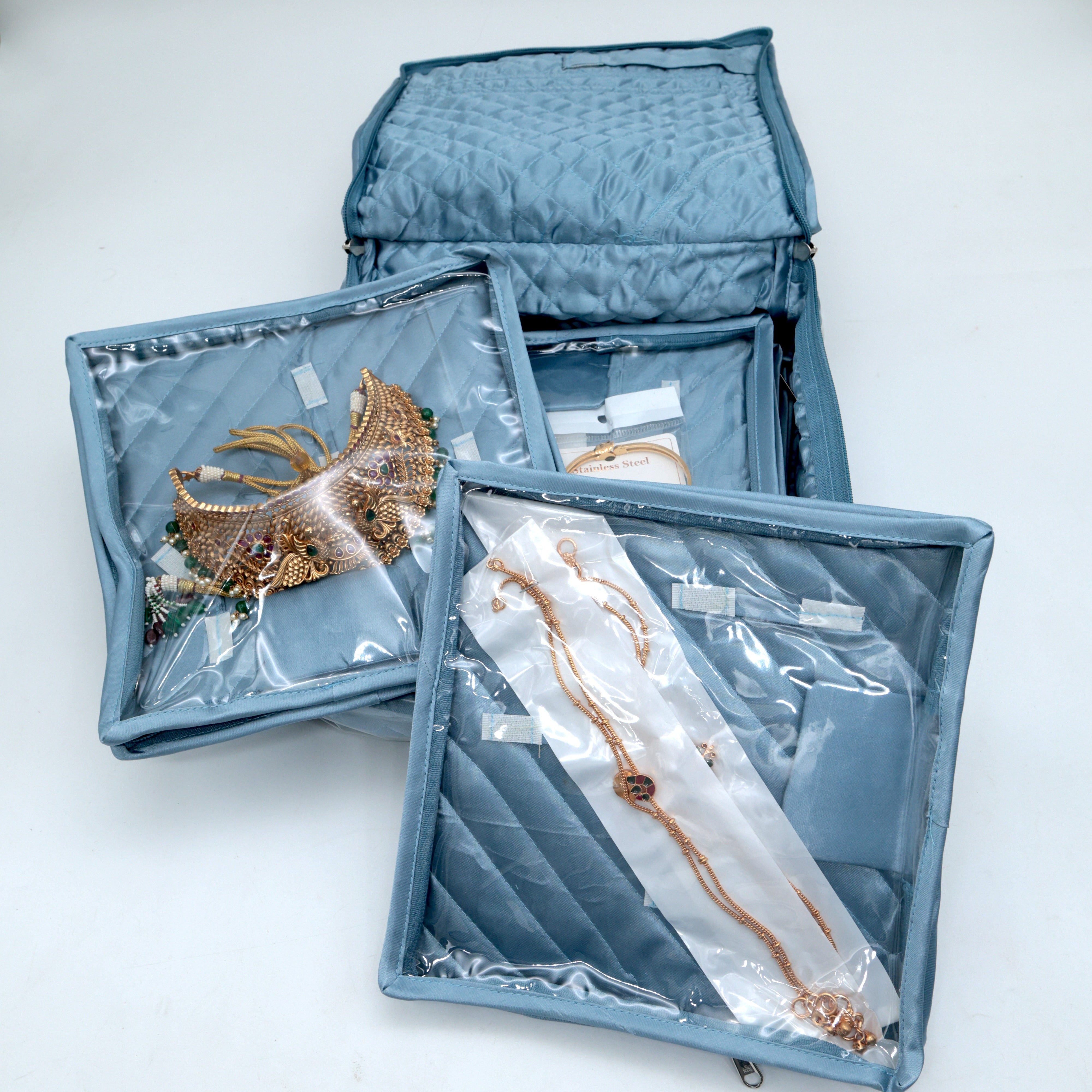 PREMIUM BIG JEWELLERY STORAGE KIT BAG - JEWELLERY STORAGE BAG ORGANISER