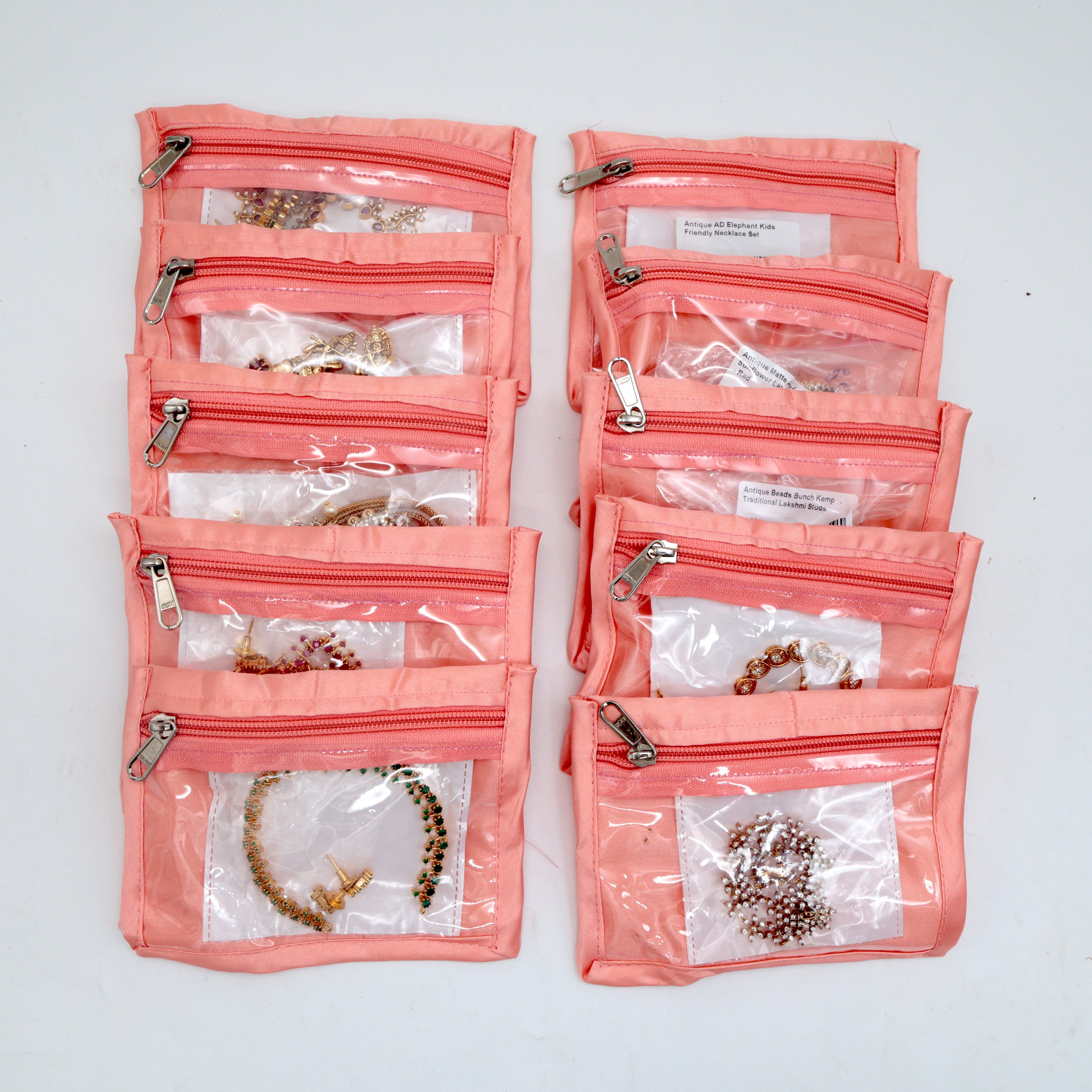 PREMIUM COMPACT MULTI JEWELLERY STORAGE KIT BAG WITH BANGLE ROD - MULTIPURPOSE JEWELLERY STORAGE BAG ORGANISER