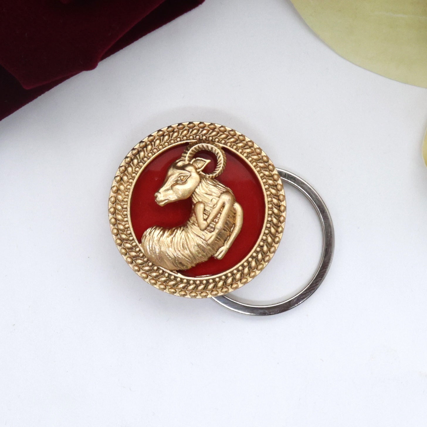Gold Look Zodiac Signs Magnetic Brooch