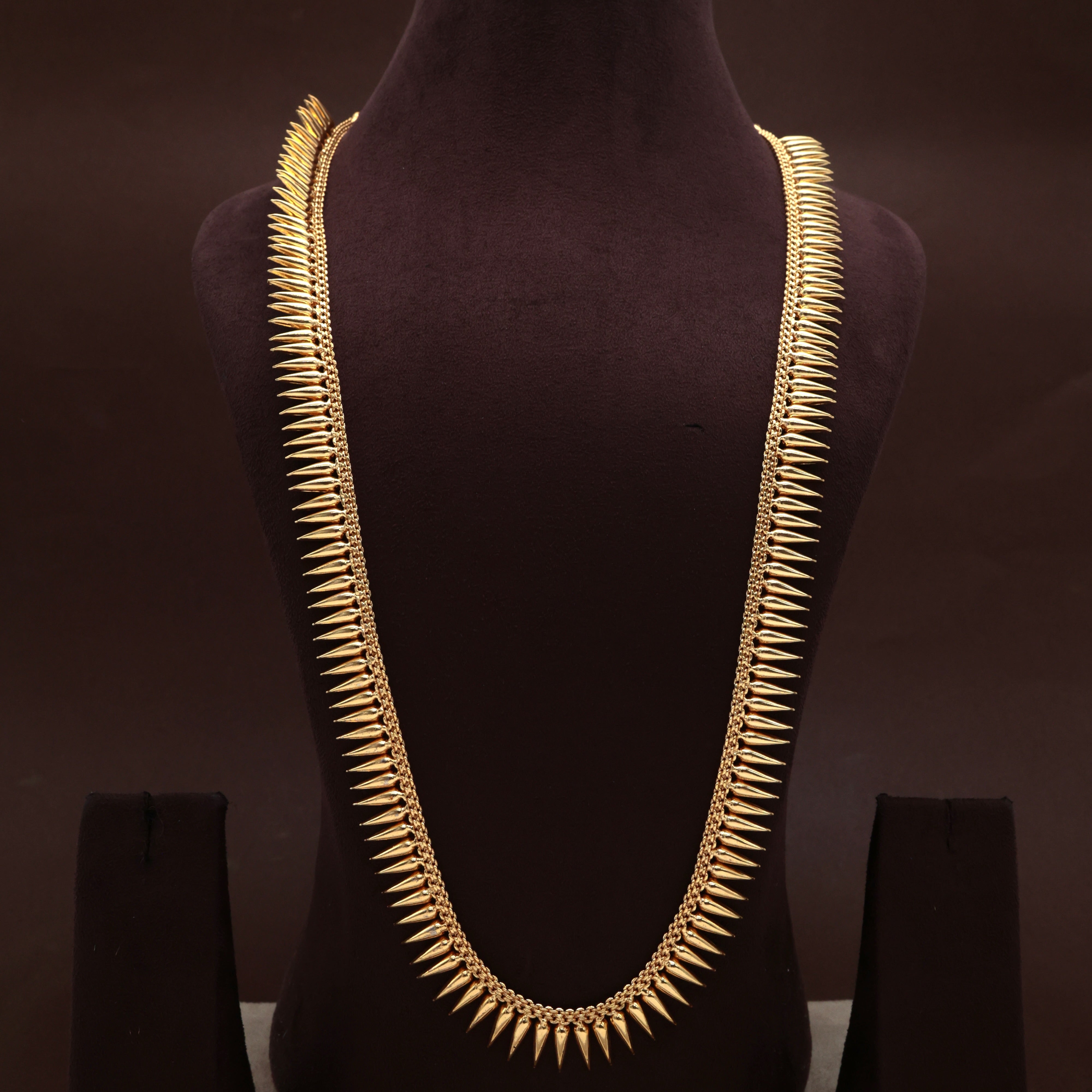 Real Gold Tone Traditional Kerala Mulla Mottu Haaram