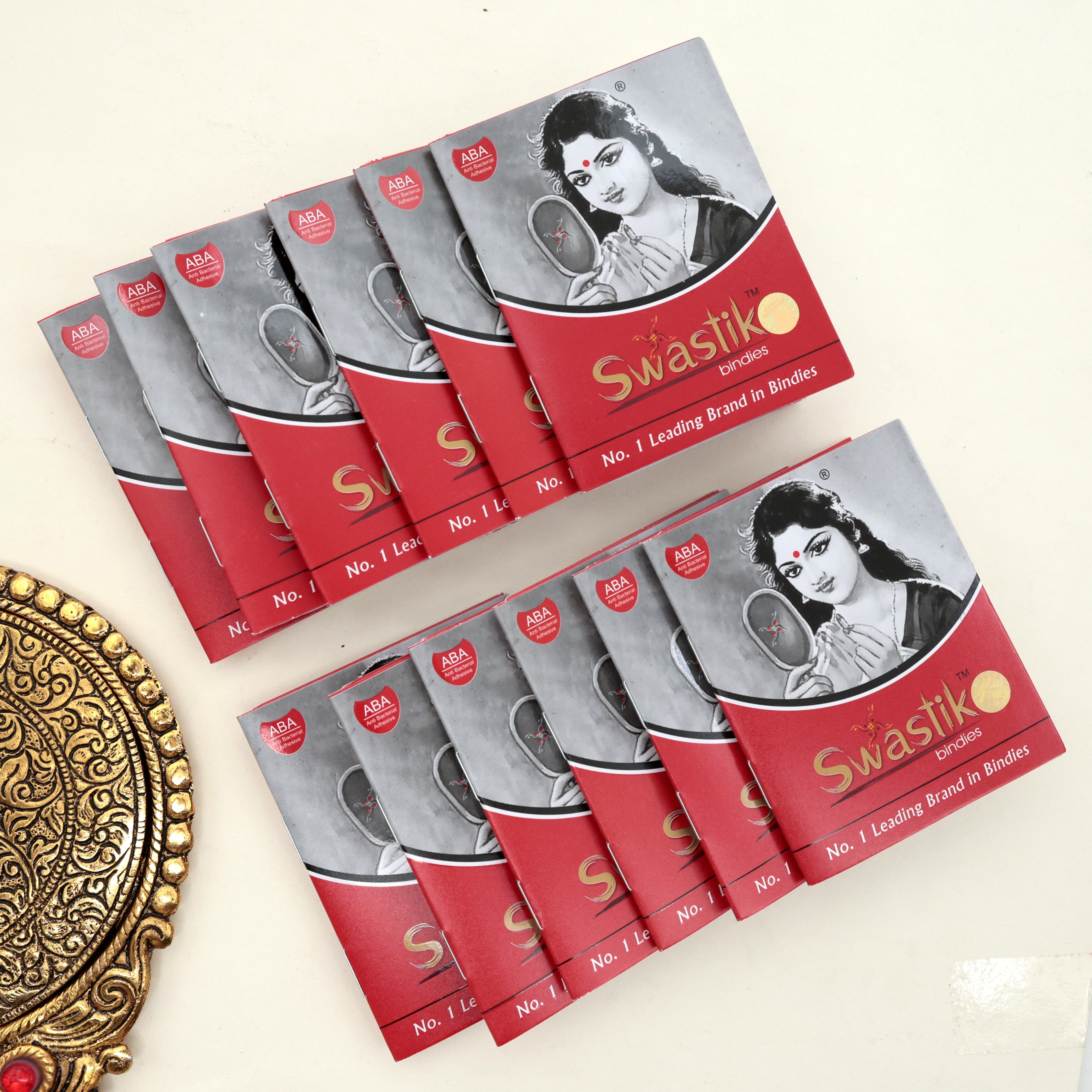 PLAIN ROUND BLACK BINDI SHEETS - SIZE: 6MM - PACK OF 12