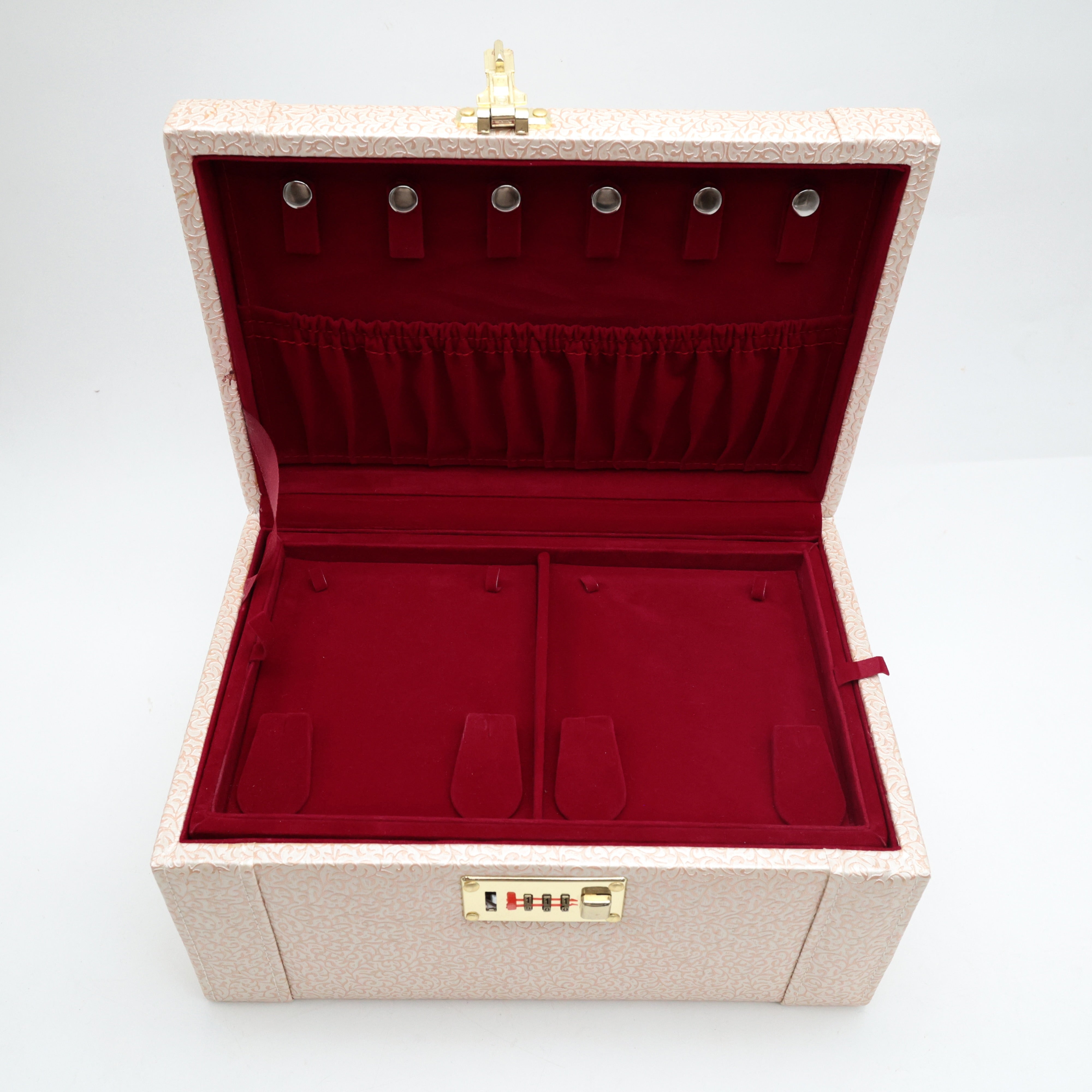 ROYAL 5+1 NECKLACE SET ORGANISER - NECKLACE ORGANISER JEWELLERY BOX WITH SAFETY NUMBER LOCK