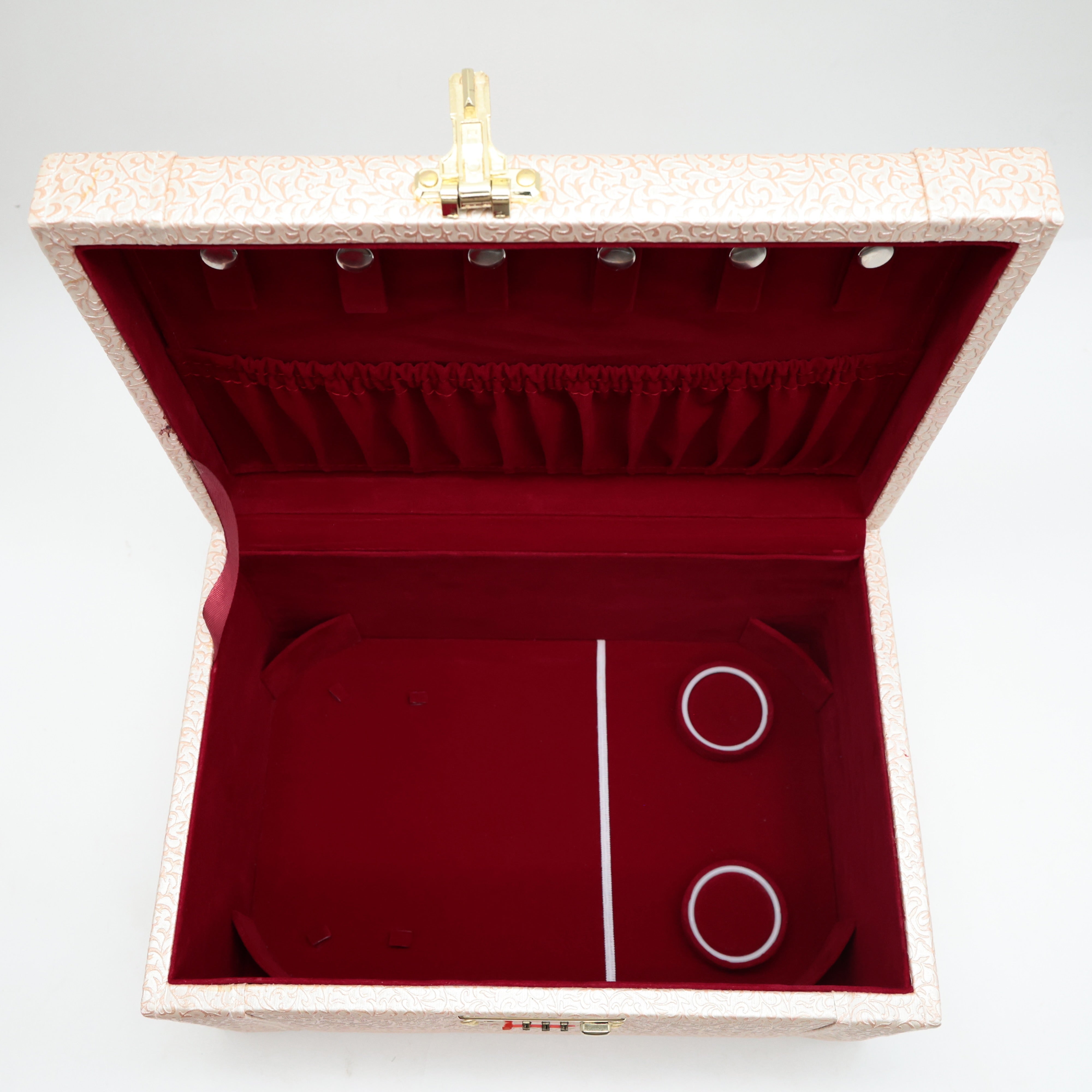 ROYAL 5+1 NECKLACE SET ORGANISER - NECKLACE ORGANISER JEWELLERY BOX WITH SAFETY NUMBER LOCK