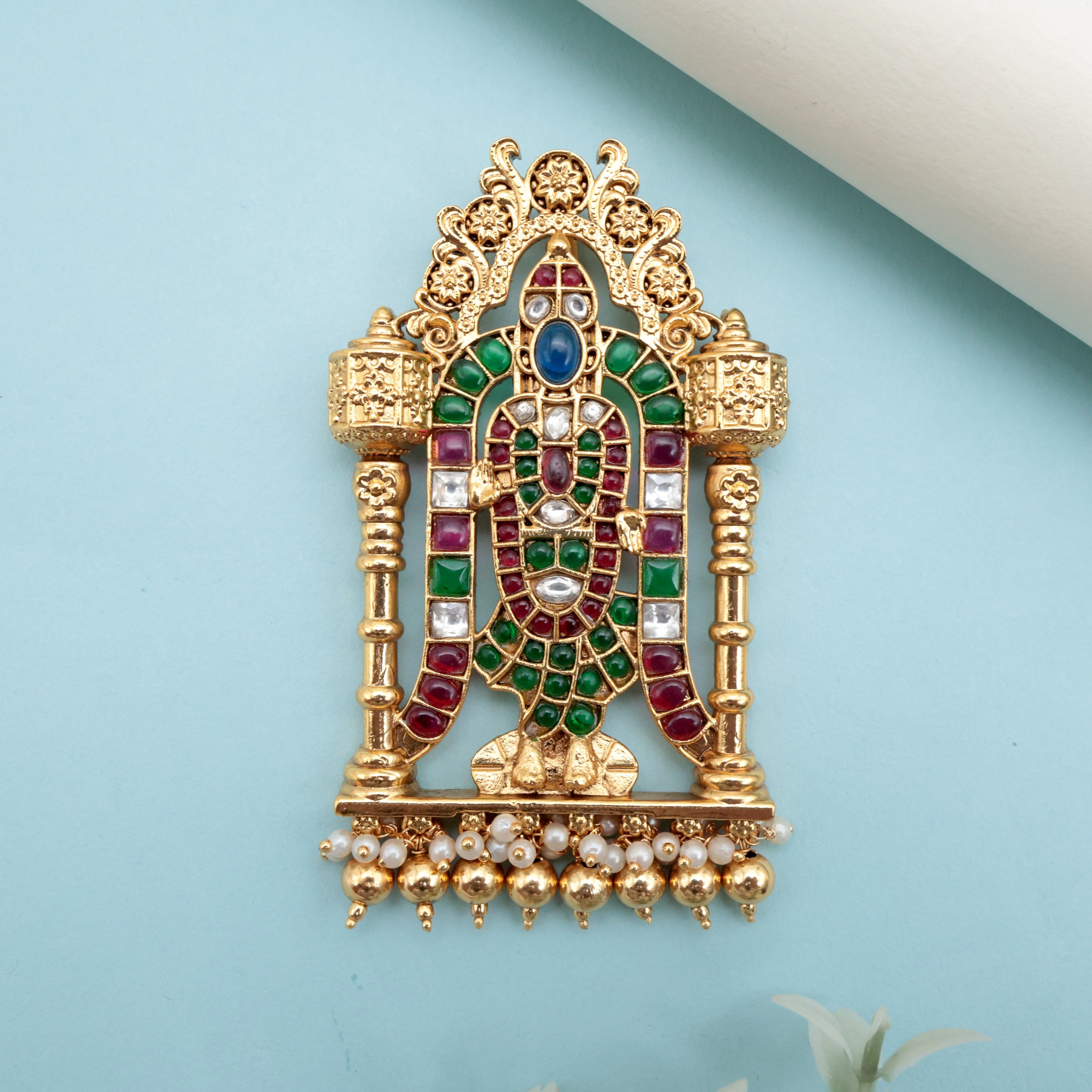 PREMIUM KEMP DIVINE LORD VENKATESHWARA PENDANT