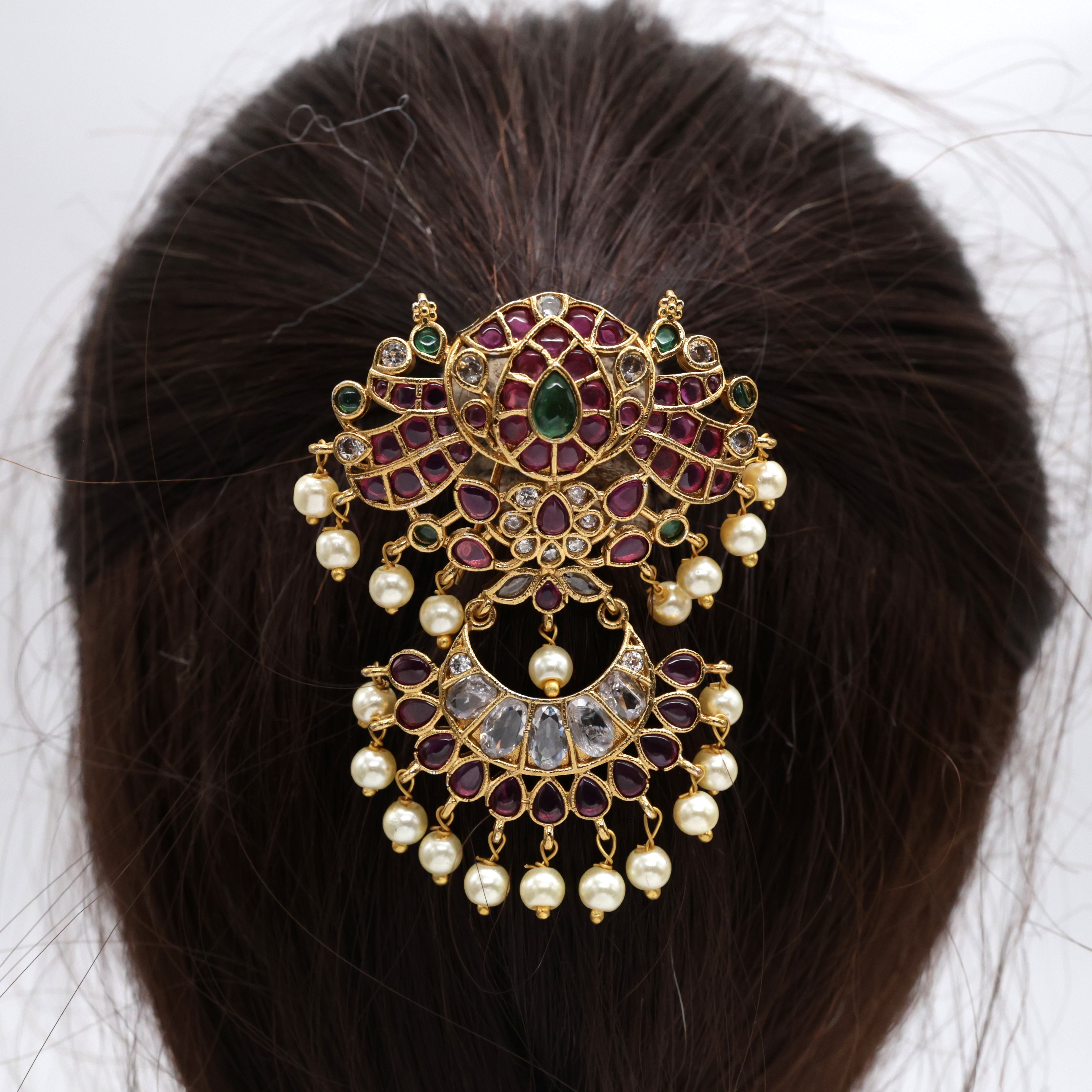 Antique AD Tamara Small Bridal Hair Choti