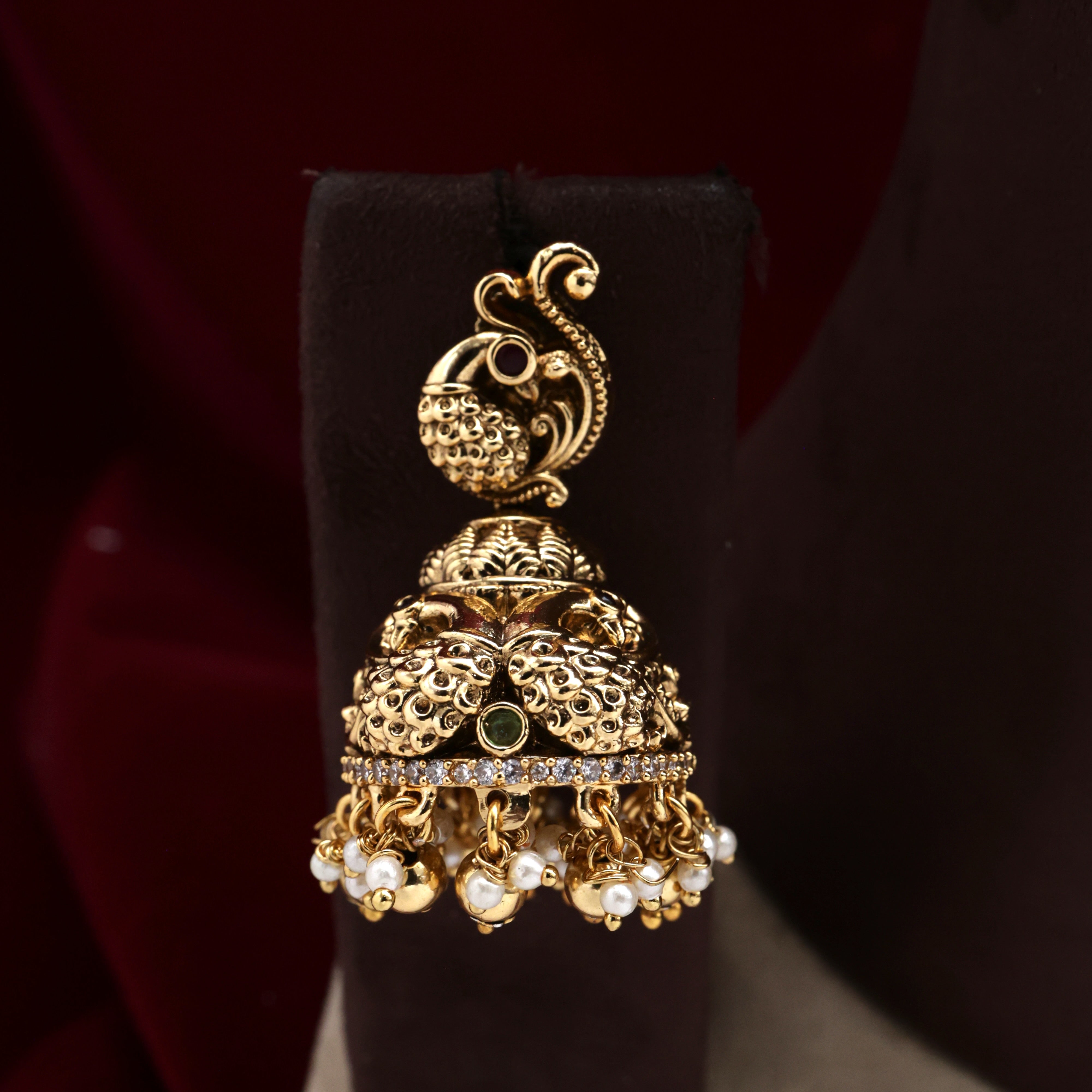 Antique Nagas Peacock Lakshmi Bridal Haaram Set