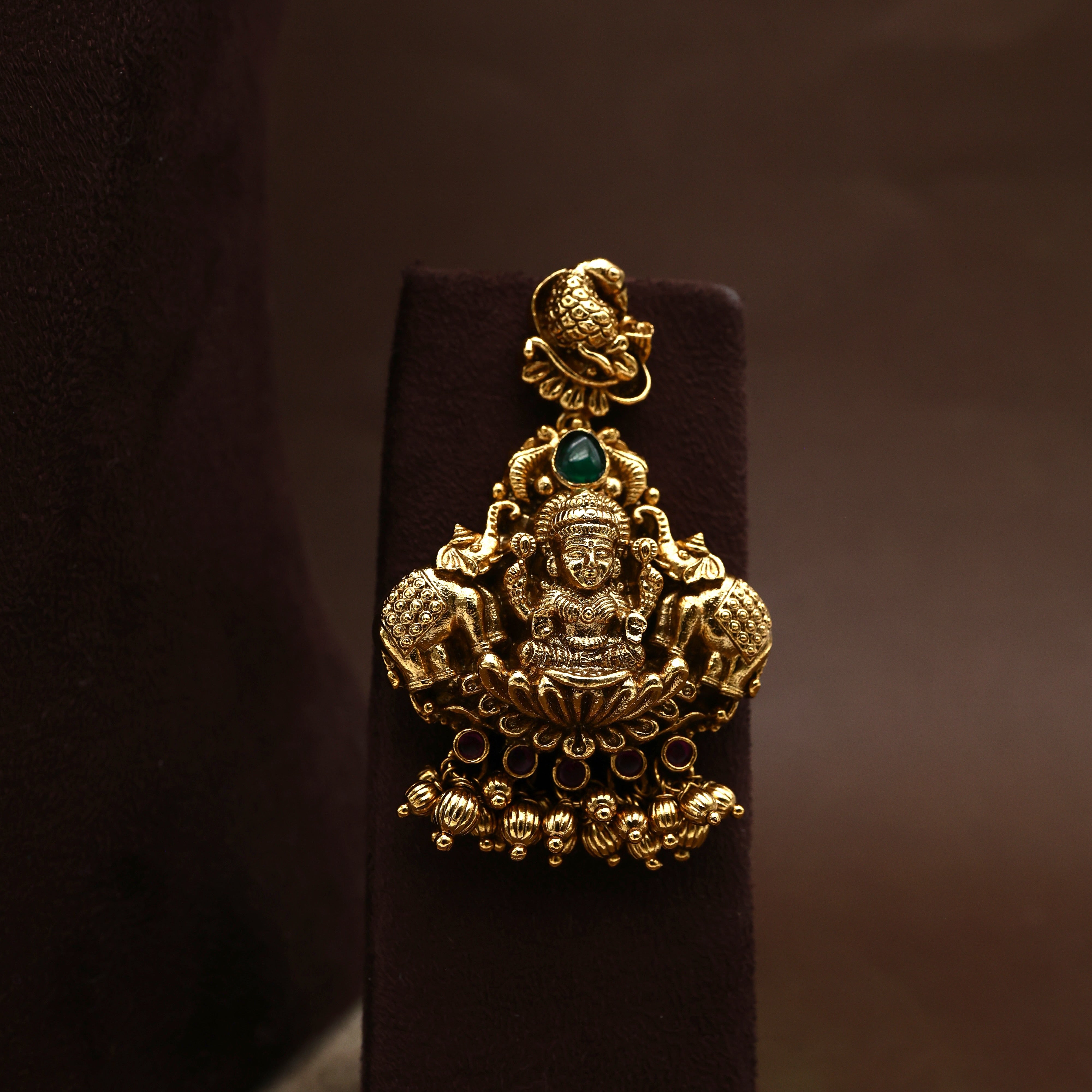 Premium Antique Nagas Mayur Lakshmi Bridal Haaram Set