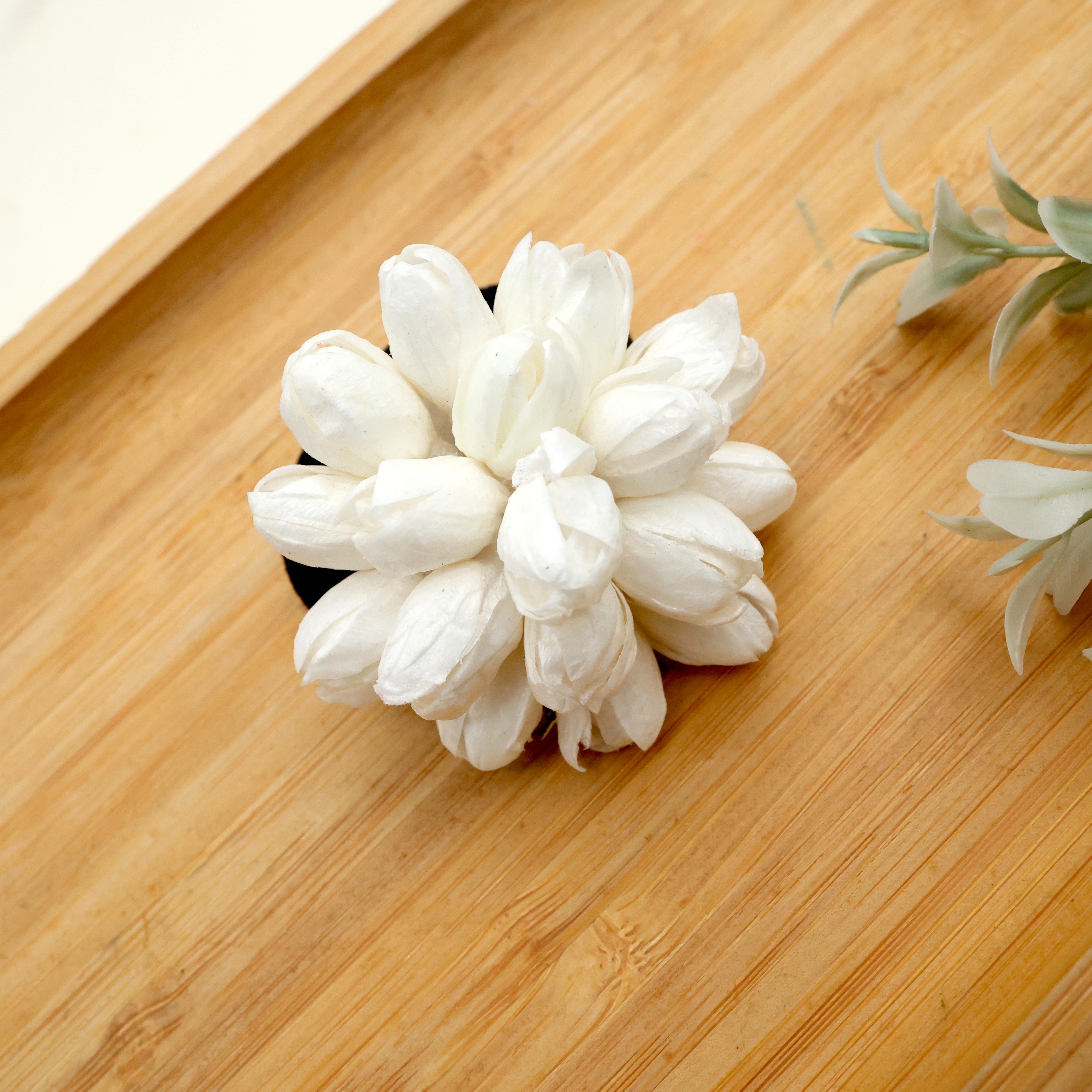 Real Look Bloomed Jasmine Hair Accessory For Women & Kids