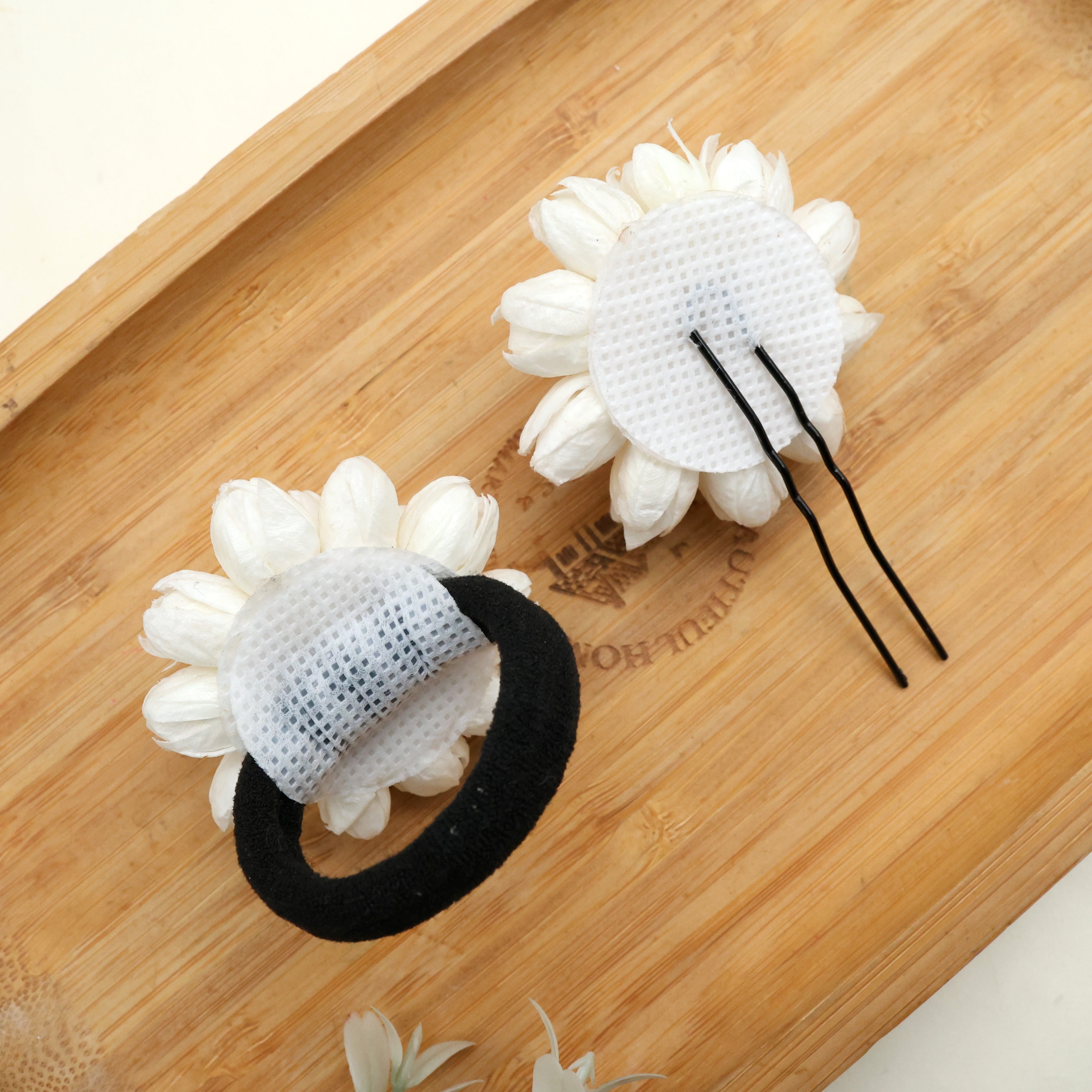 Real Look Bloomed Jasmine Hair Accessory For Women & Kids