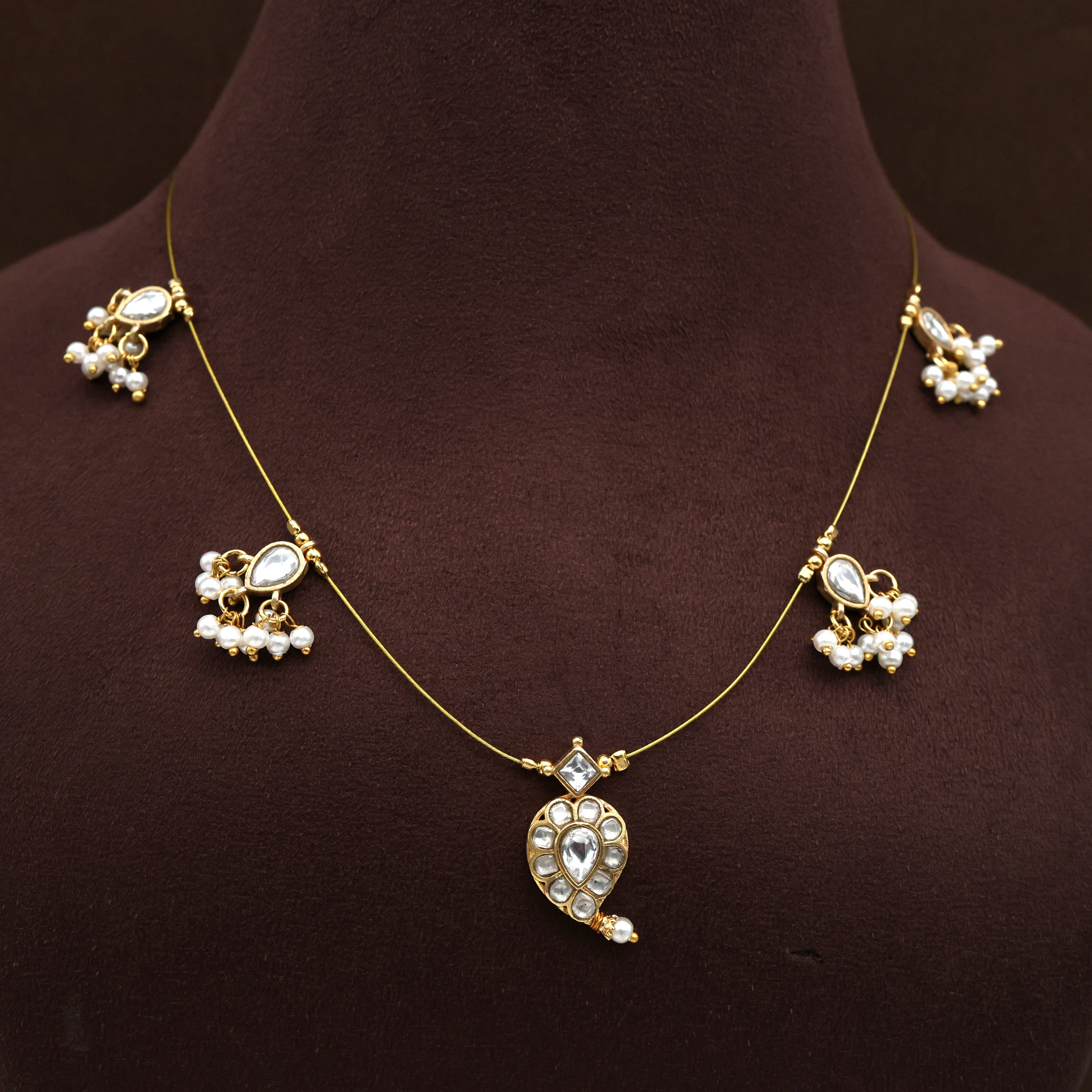 MANGO - HANDMADE JADAU KUNDAN INVISIBLE NECKLACE