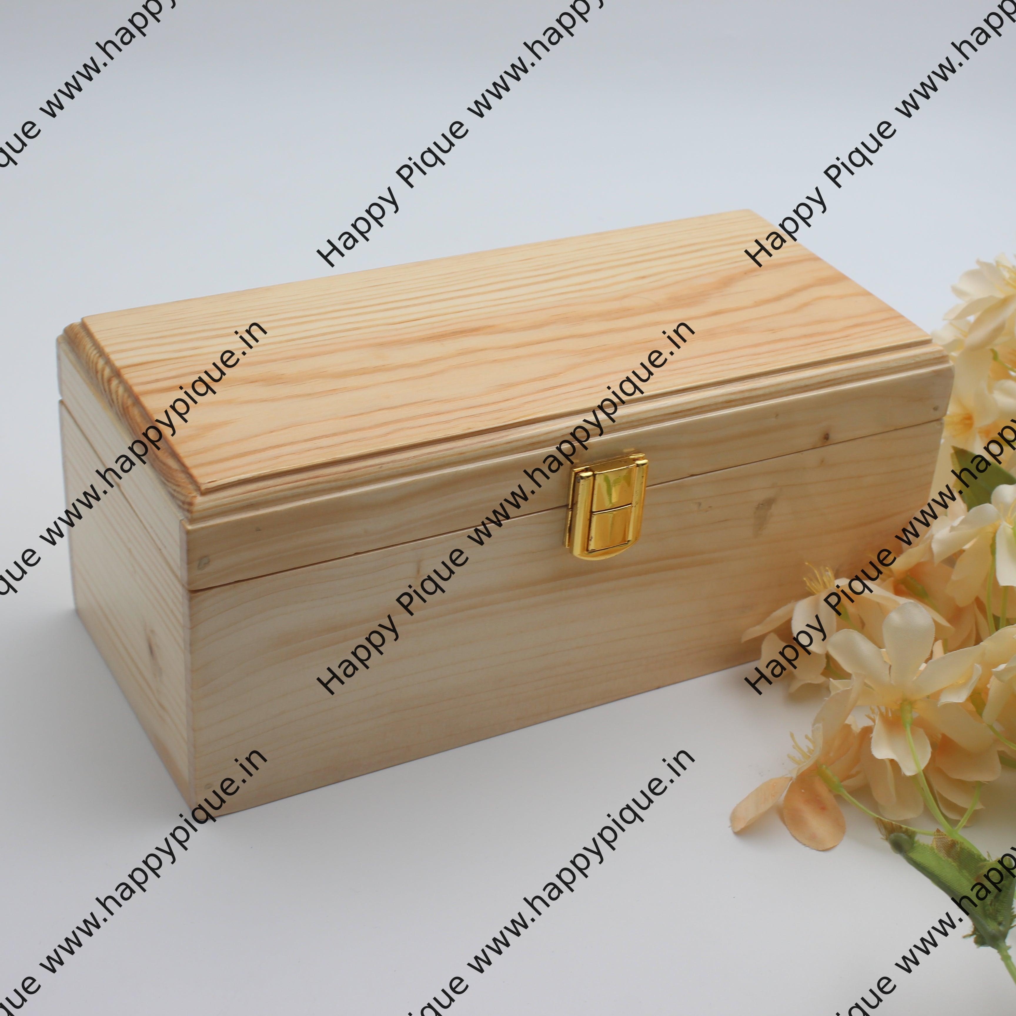 Solid Wood Single Rod Bangle Box - Jewellery Storage Box