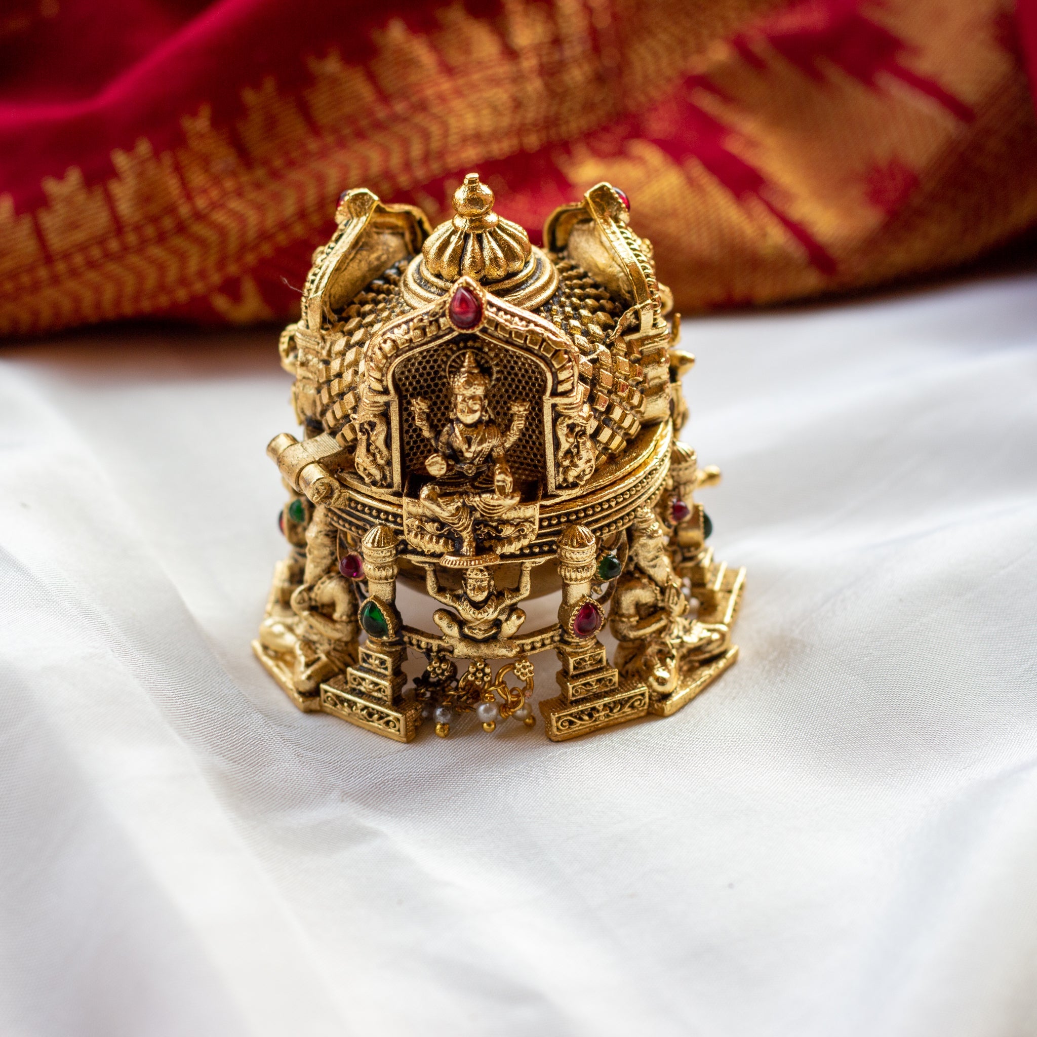 Ganesha Lakshmi Saraswati Temple Kum Kum Box