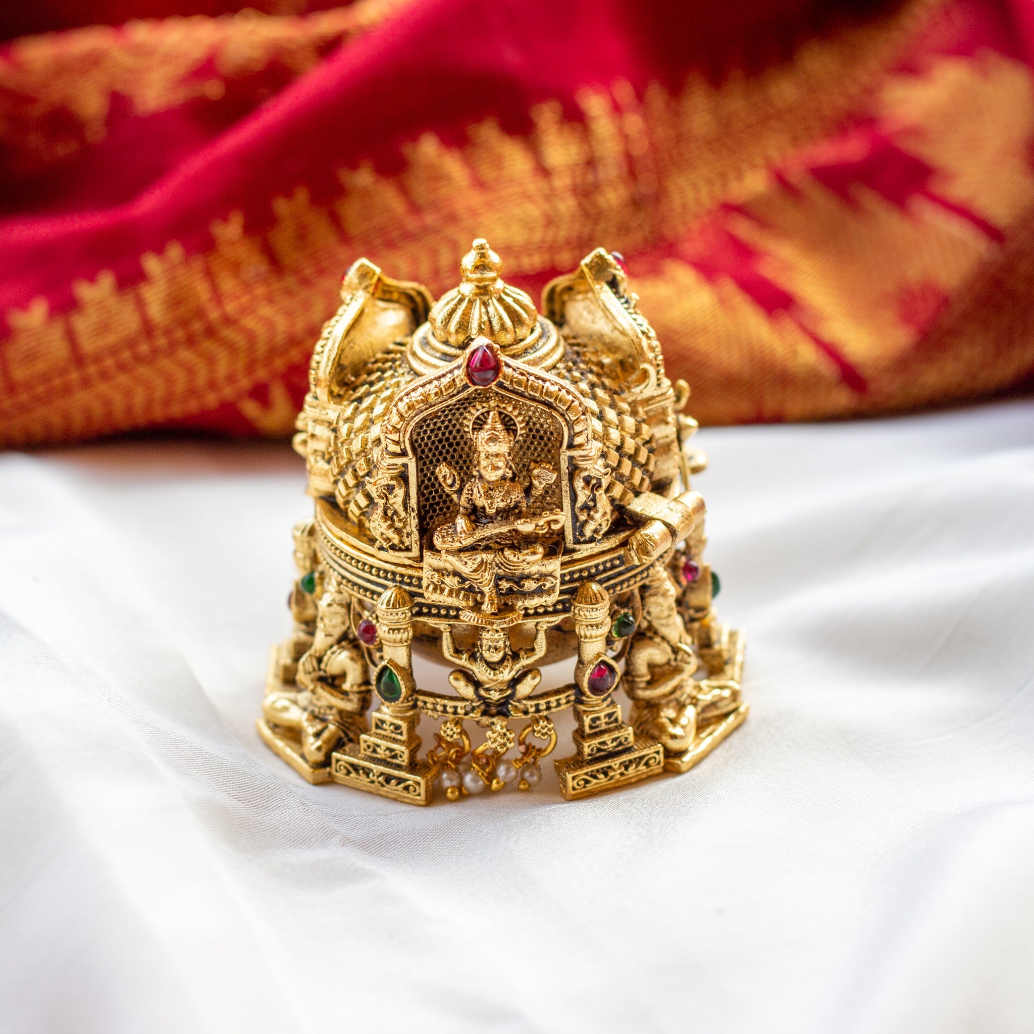 Ganesha Lakshmi Saraswati Temple Kum Kum Box