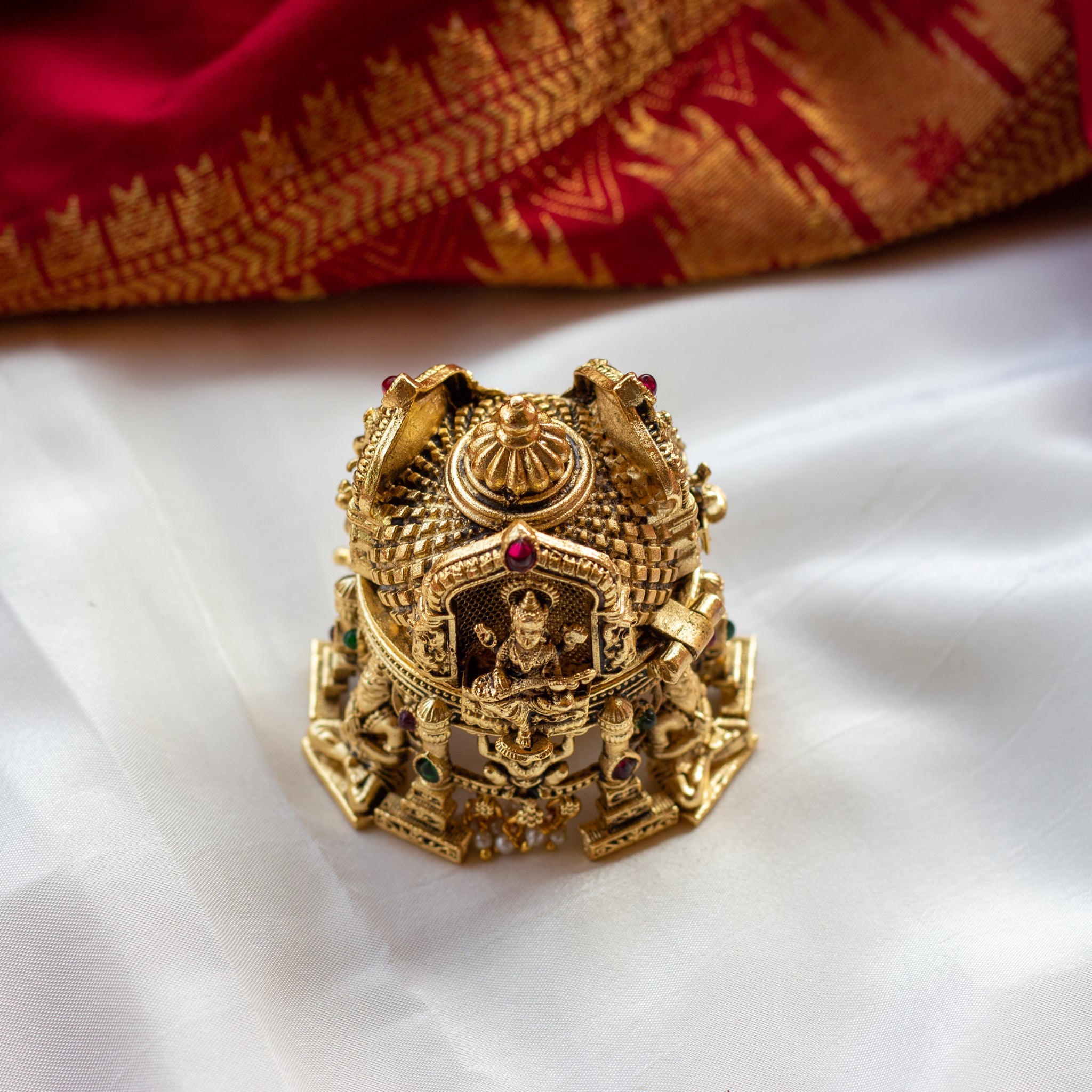 Ganesha Lakshmi Saraswati Temple Kum Kum Box