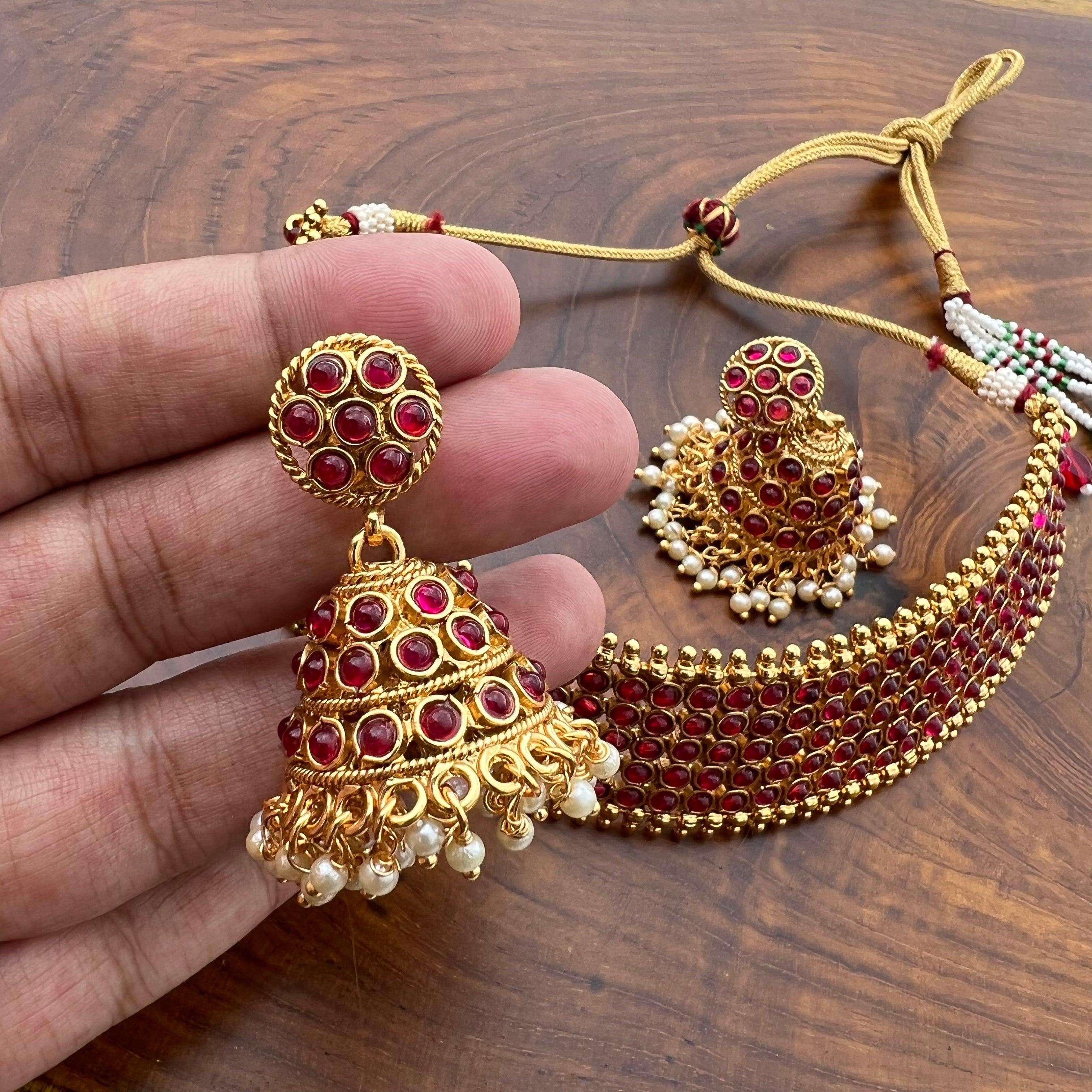 Antique Gold Kemp Bridal Choker - Happy Pique