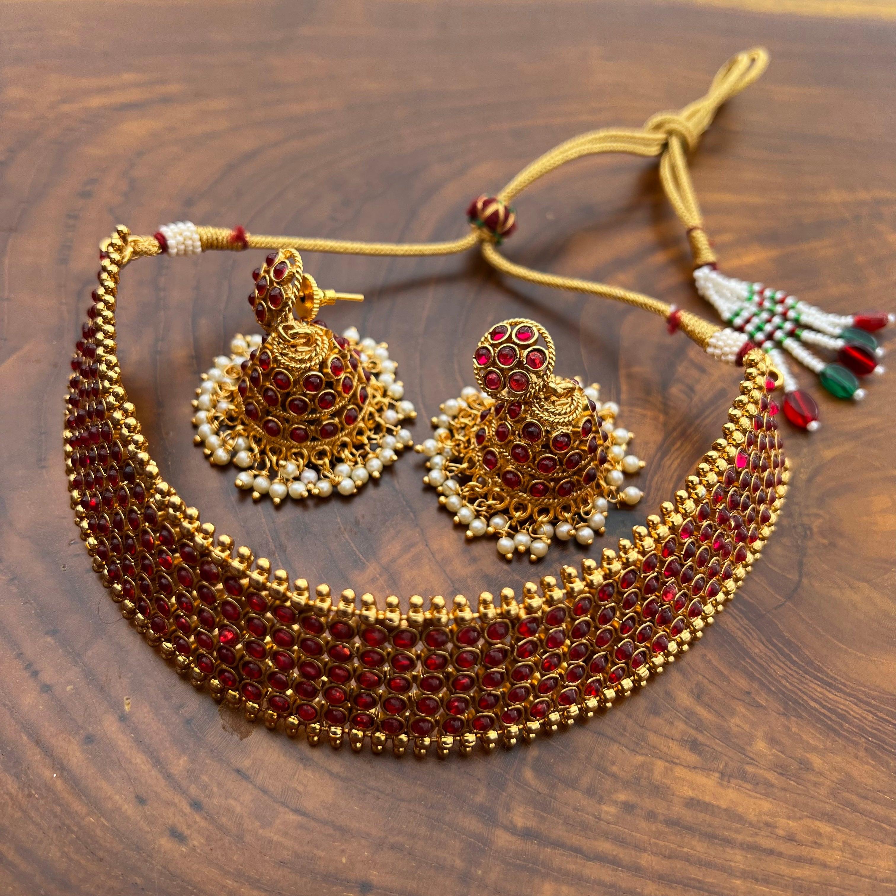 Antique Gold Kemp Bridal Choker - Happy Pique