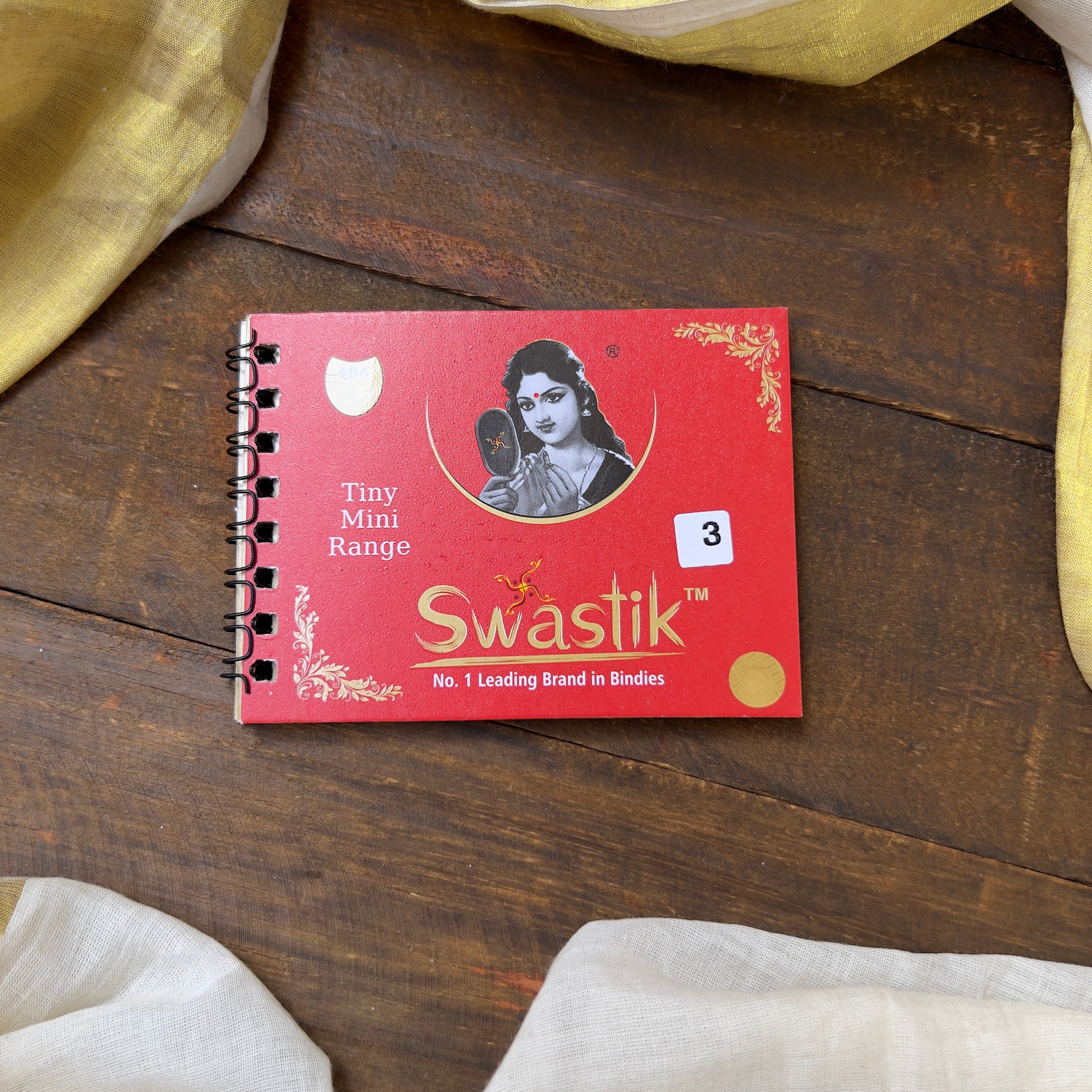 Colour Single Stone Round Bindi Book - Swastik Mini Range - BB005