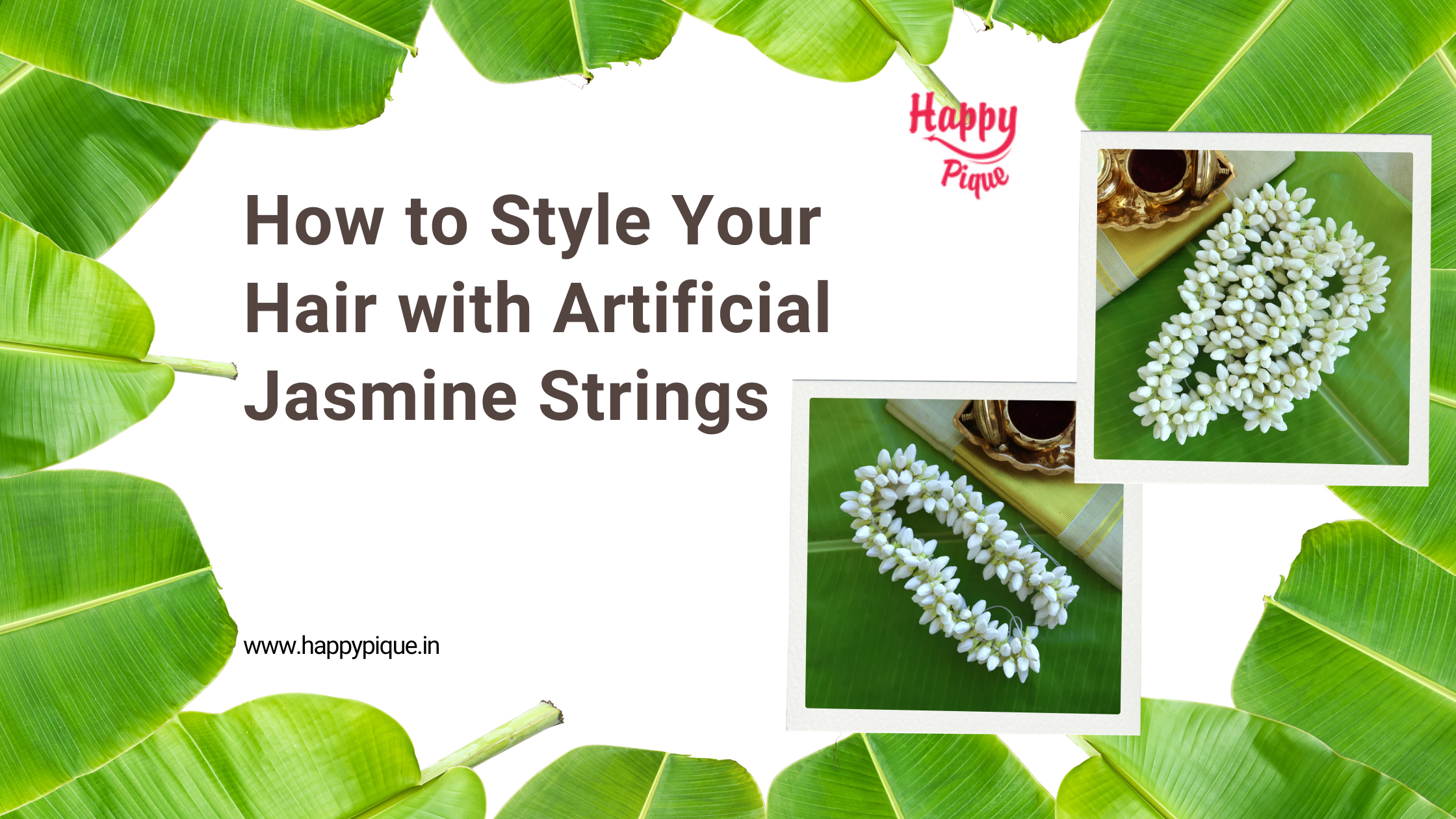 How to Style Your Hair with Artificial Jasmine Strings