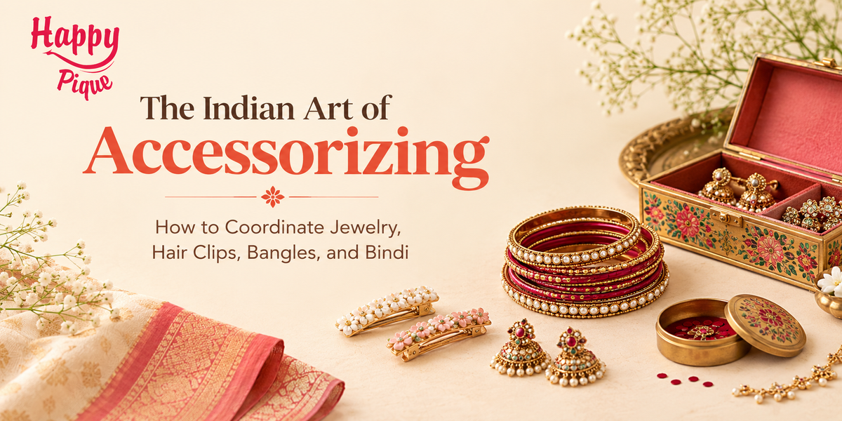 The Indian Art of Accessorizing: How to Coordinate Jewelry, Hair Clips, Bangles, and Bindi