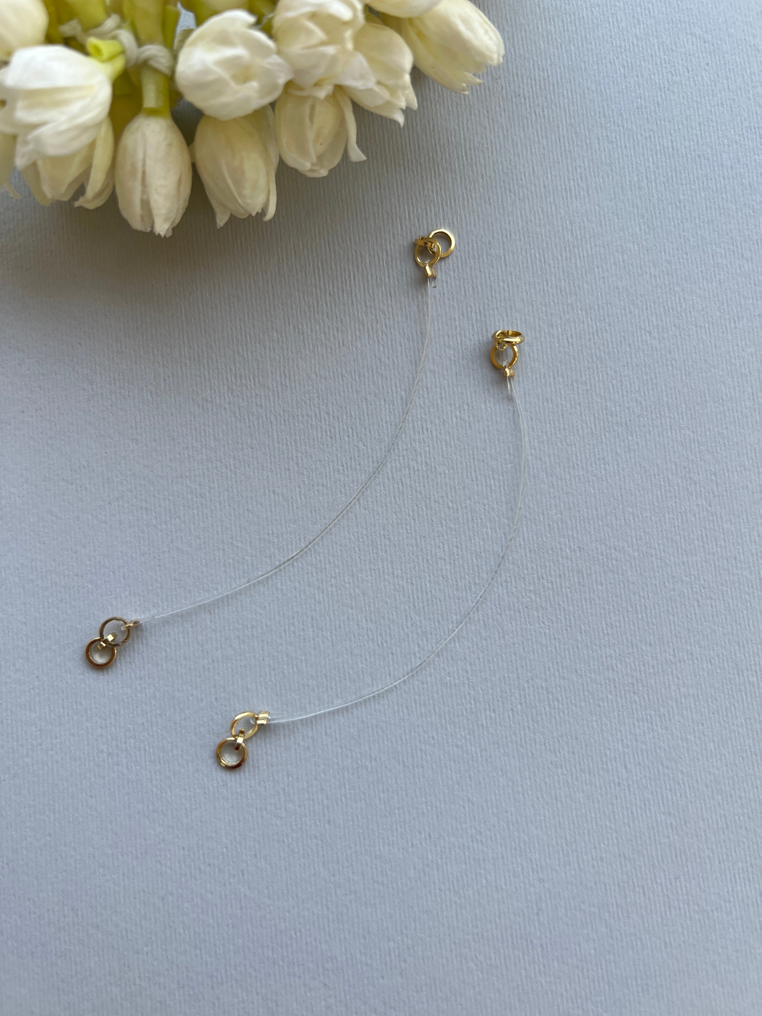 Premium Quality High Gold Invisible Kaan Chain/Ear Chain - One Pair