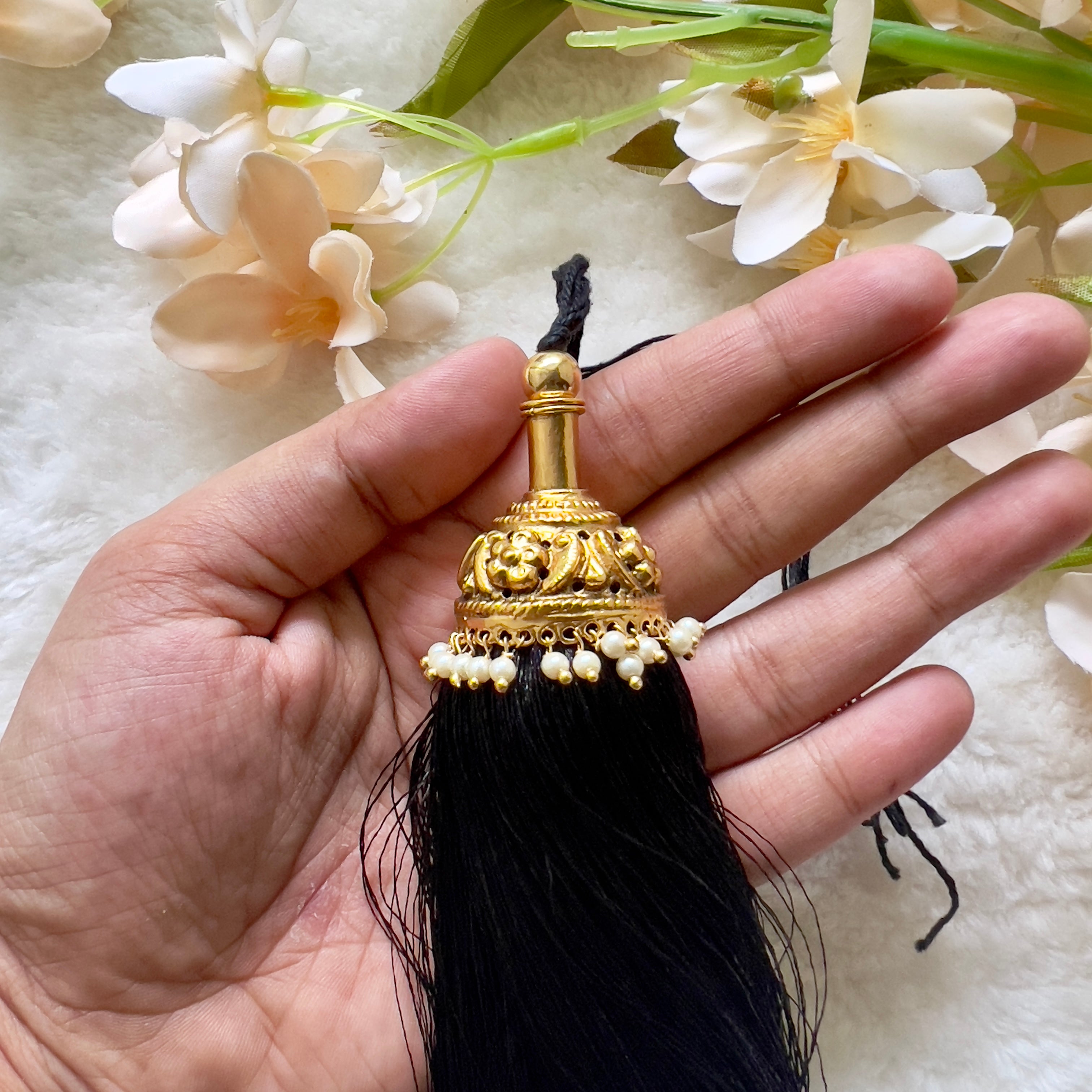 Premium South Indian No Figure No Idol Bridal Jada Kunjalam / Jada Koppulu Hair Accessory - JK003