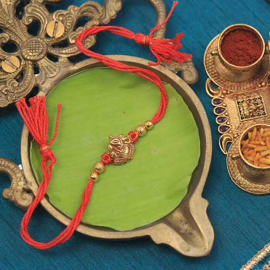 Handmade Traditional Raksha Bandhan Rakhi - Ganesha Design