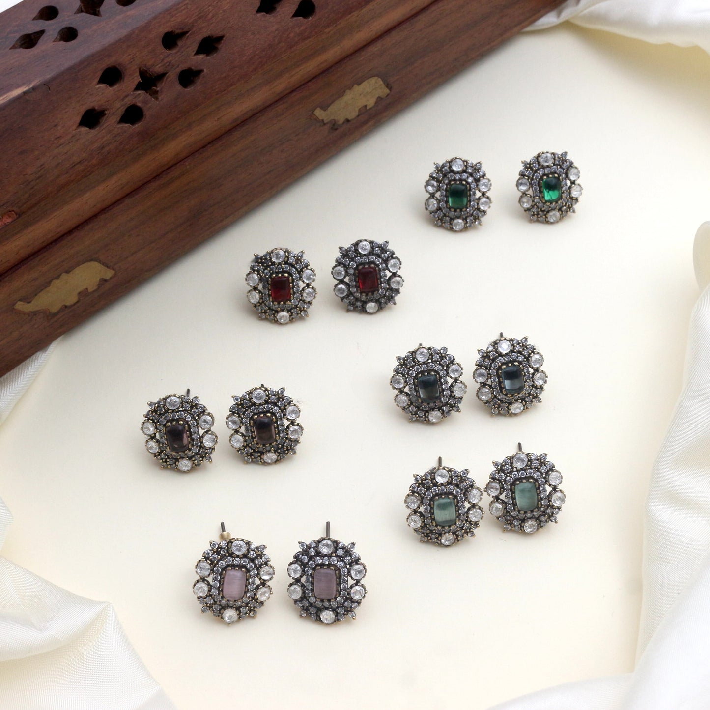 Office & Function Wear Contemporary Victorian Studs