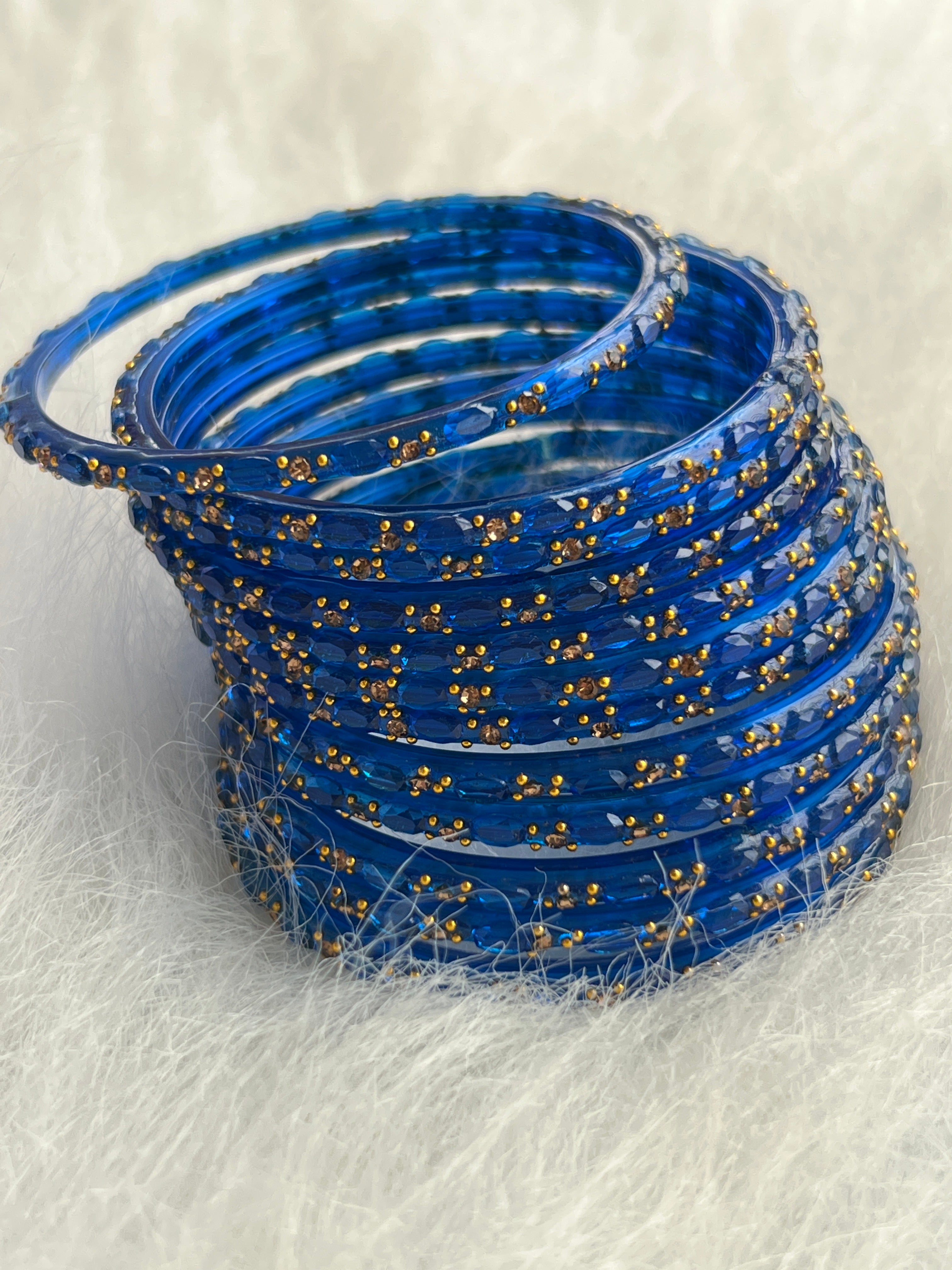 PREMIUM CRYSTAL CUT STONE WORK BRIDAL BANGLES